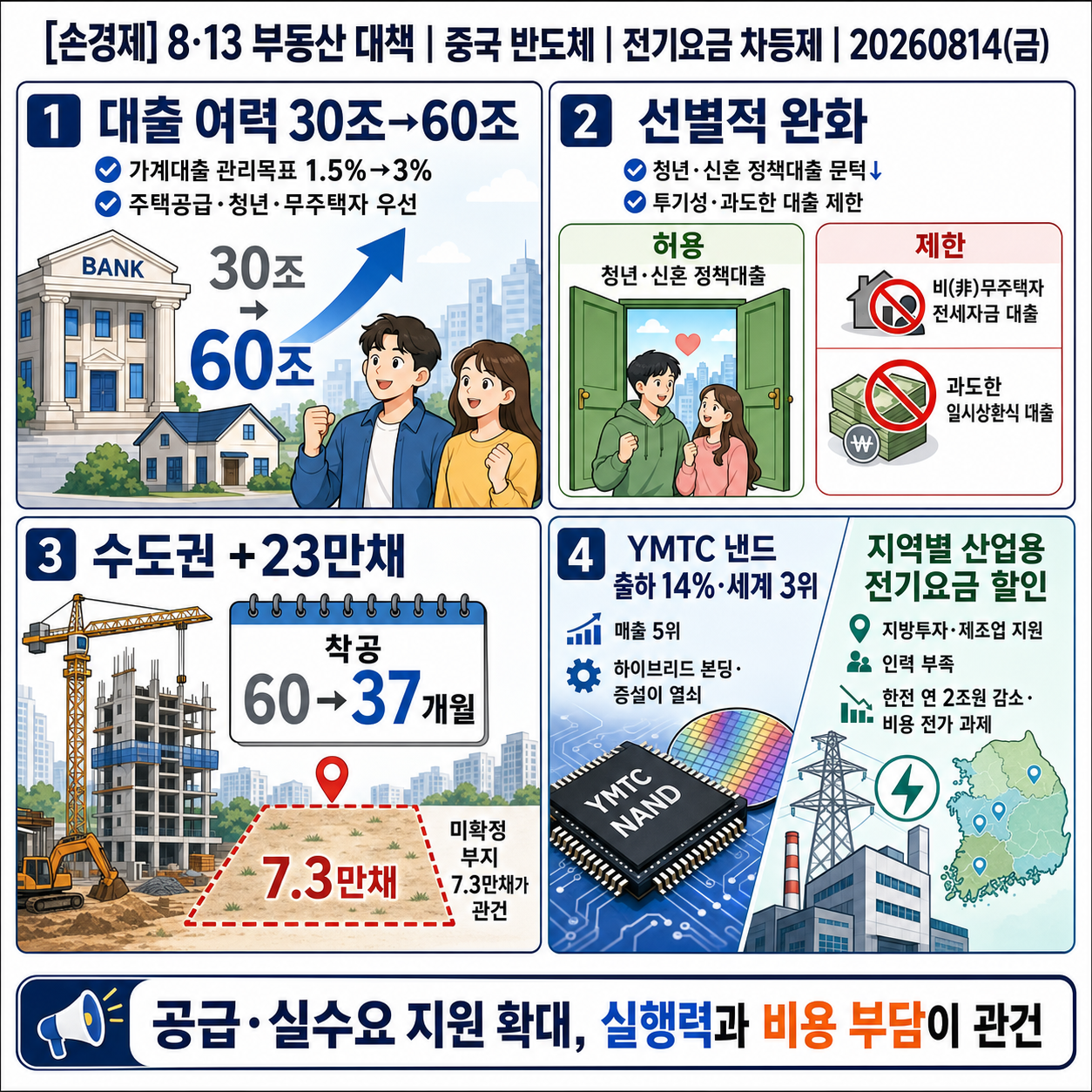 [손경제] 8·13 부동산 대책 내용을 설명하는 본문 이미지