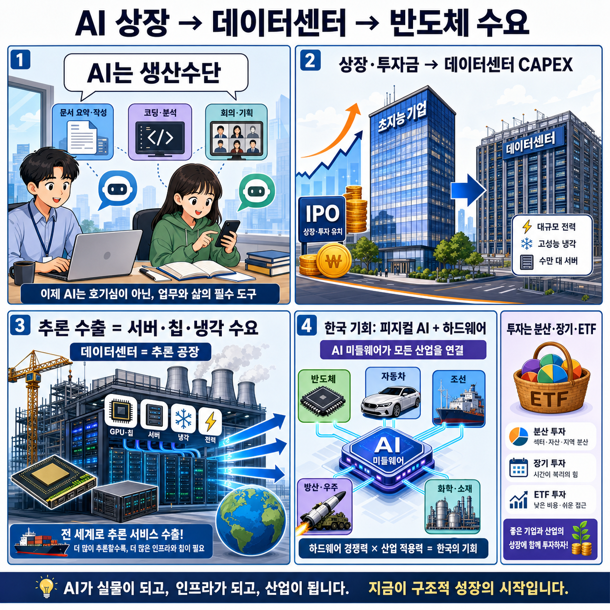 오픈AI·앤트로픽 상장이 반도체에 미친 호재인 이유! 아무도 말 안 해주는 반도체 시나리오 총정리ㅣ정주용 의장 [풀영상] 내용을 설명하는 본문 이미지