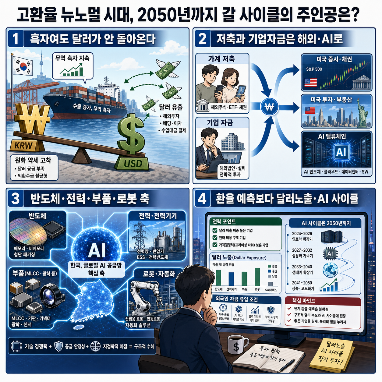 고환율 뉴노멀 시대, 2050년까지 갈 사이클의 주인공은? 내용을 설명하는 본문 이미지