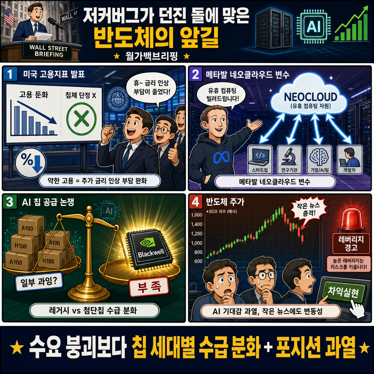 저커버그가 던진 돌에 맞은 반도체의 앞길은 내용을 설명하는 본문 이미지