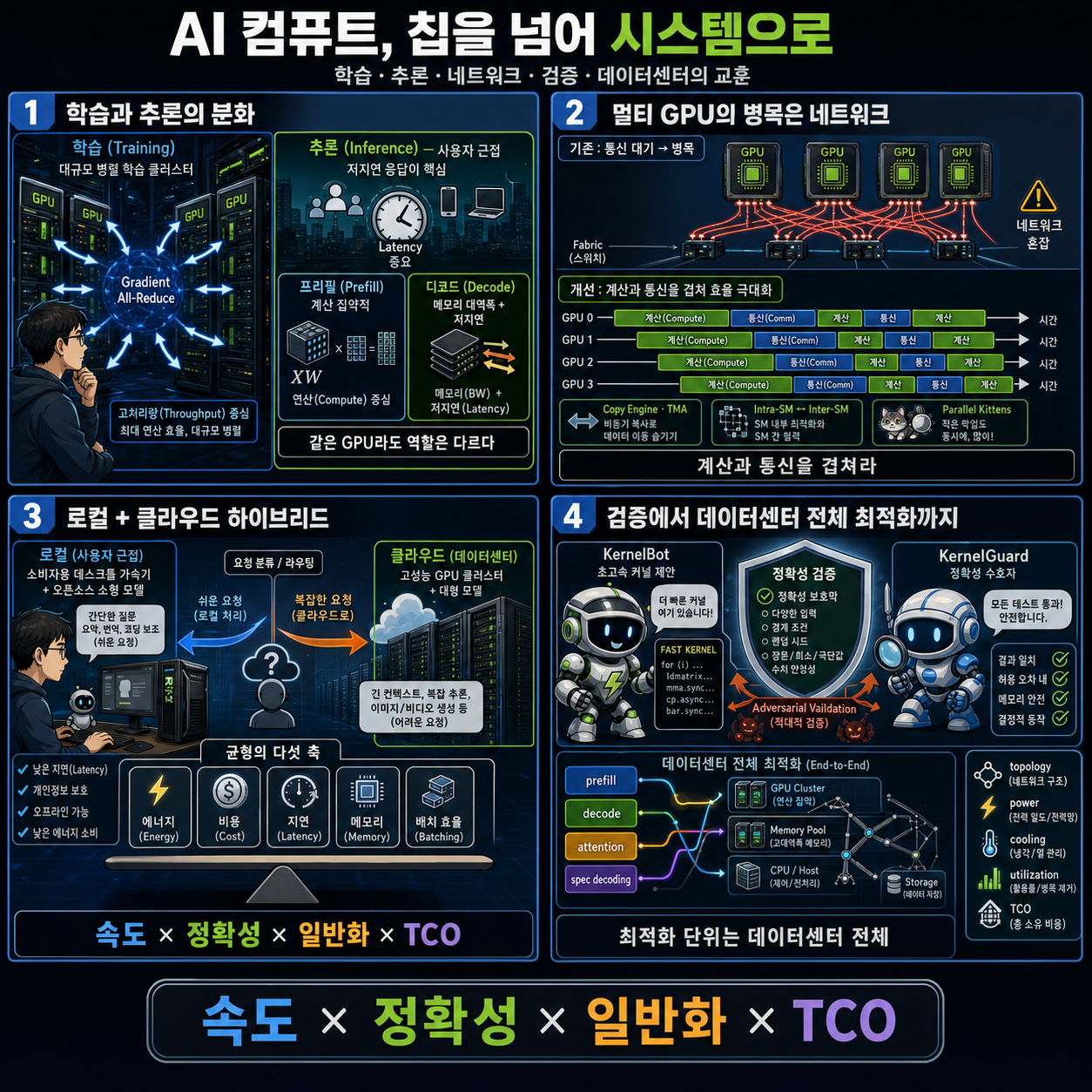 Lessons From Training Composer At Cursor And Building Meta/Nvidia Compute Clusters 내용을 설명하는 본문 이미지