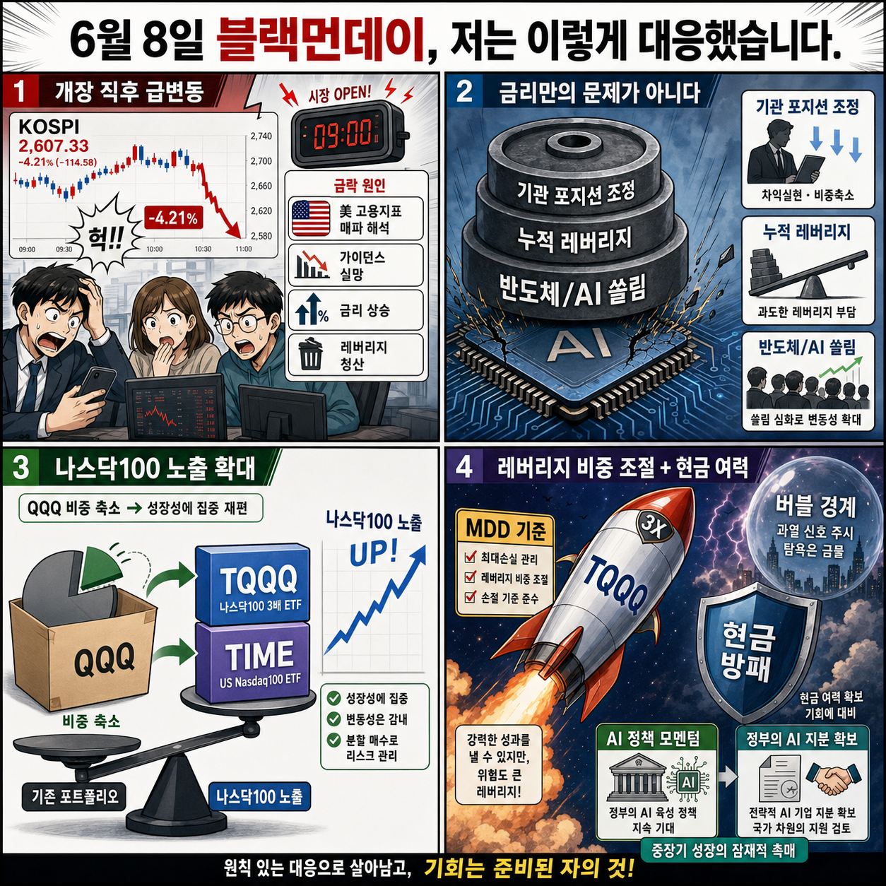 6월 8일 블랙먼데이, 저는 이렇게 대응했습니다. 내용을 설명하는 본문 이미지