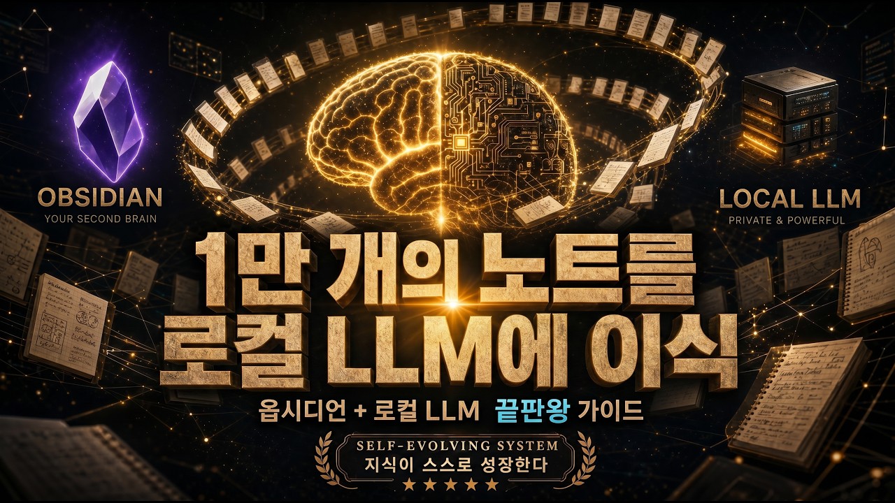 LLM Wiki + 로컬 LLM을 아이폰에서? 옵시디언+Tailscale 실전 인사이트 영상 미리보기 썸네일