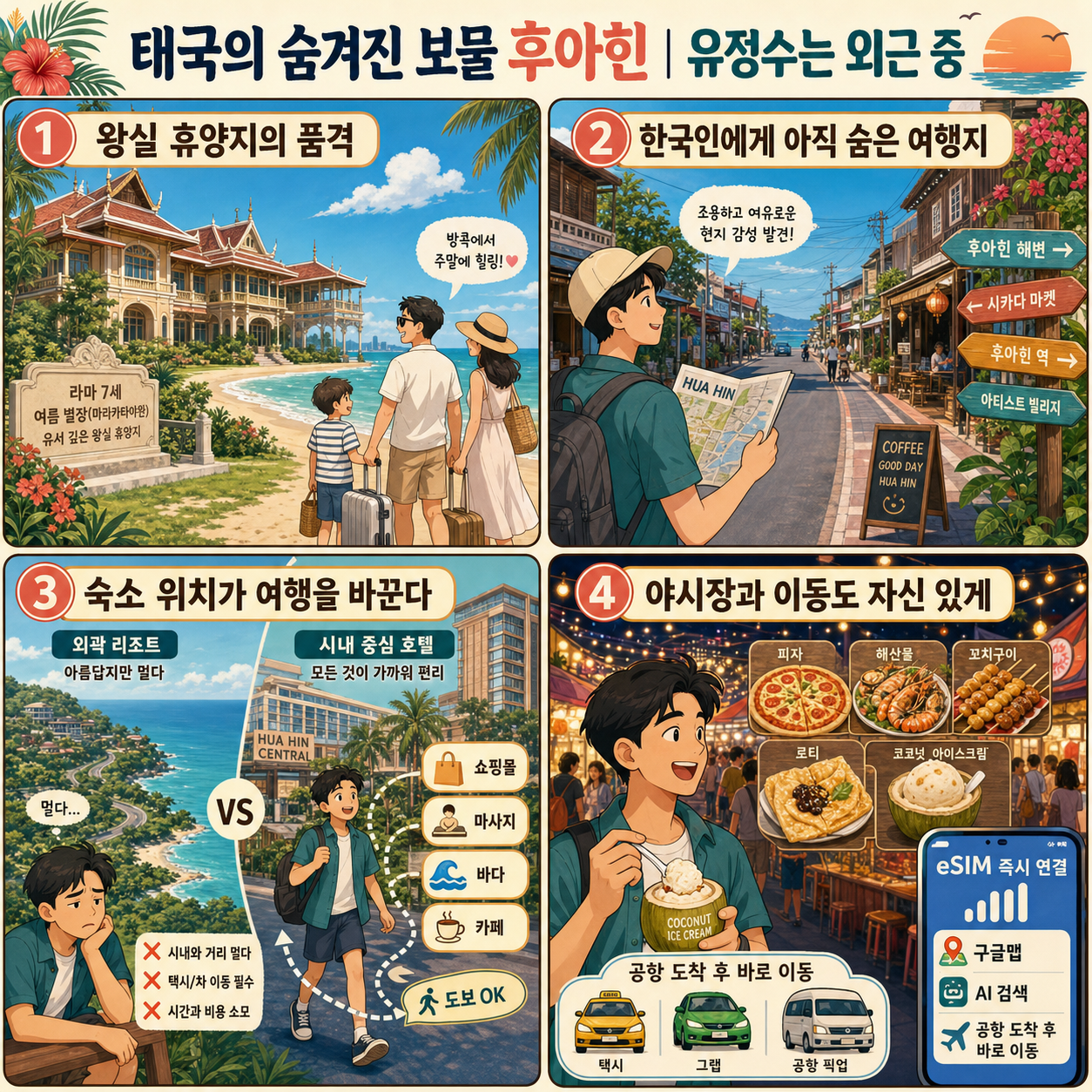 태국의 숨겨진 보물 후아힌 내용을 설명하는 본문 이미지