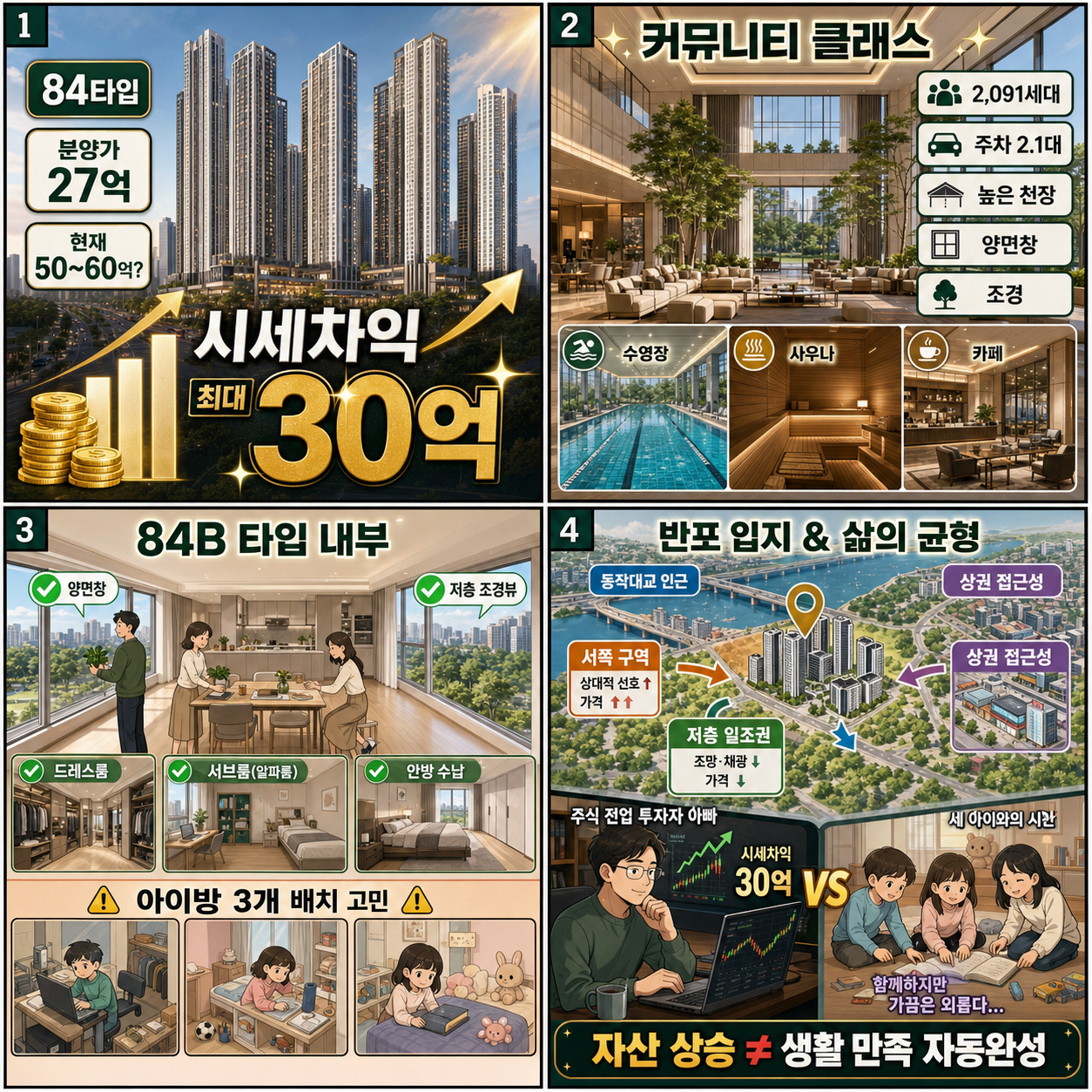 분양 시세 차익만 30억" 반포 로또 청약 당첨된 주식 전업 투자자의 집ㅣ래미안 트리니원 탐방기 내용을 설명하는 본문 이미지