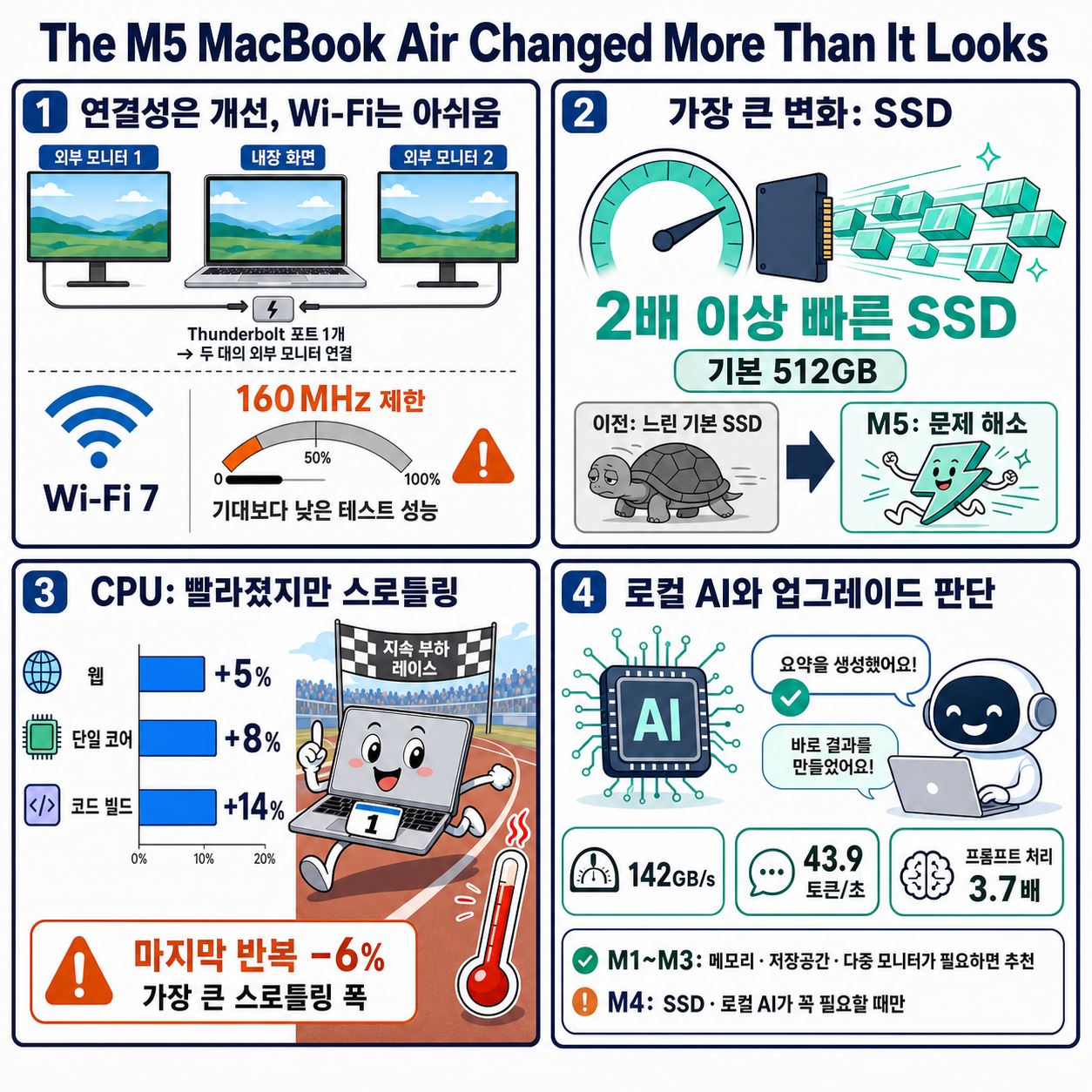 The M5 MacBook Air Changed More Than It Looks 내용을 설명하는 본문 이미지
