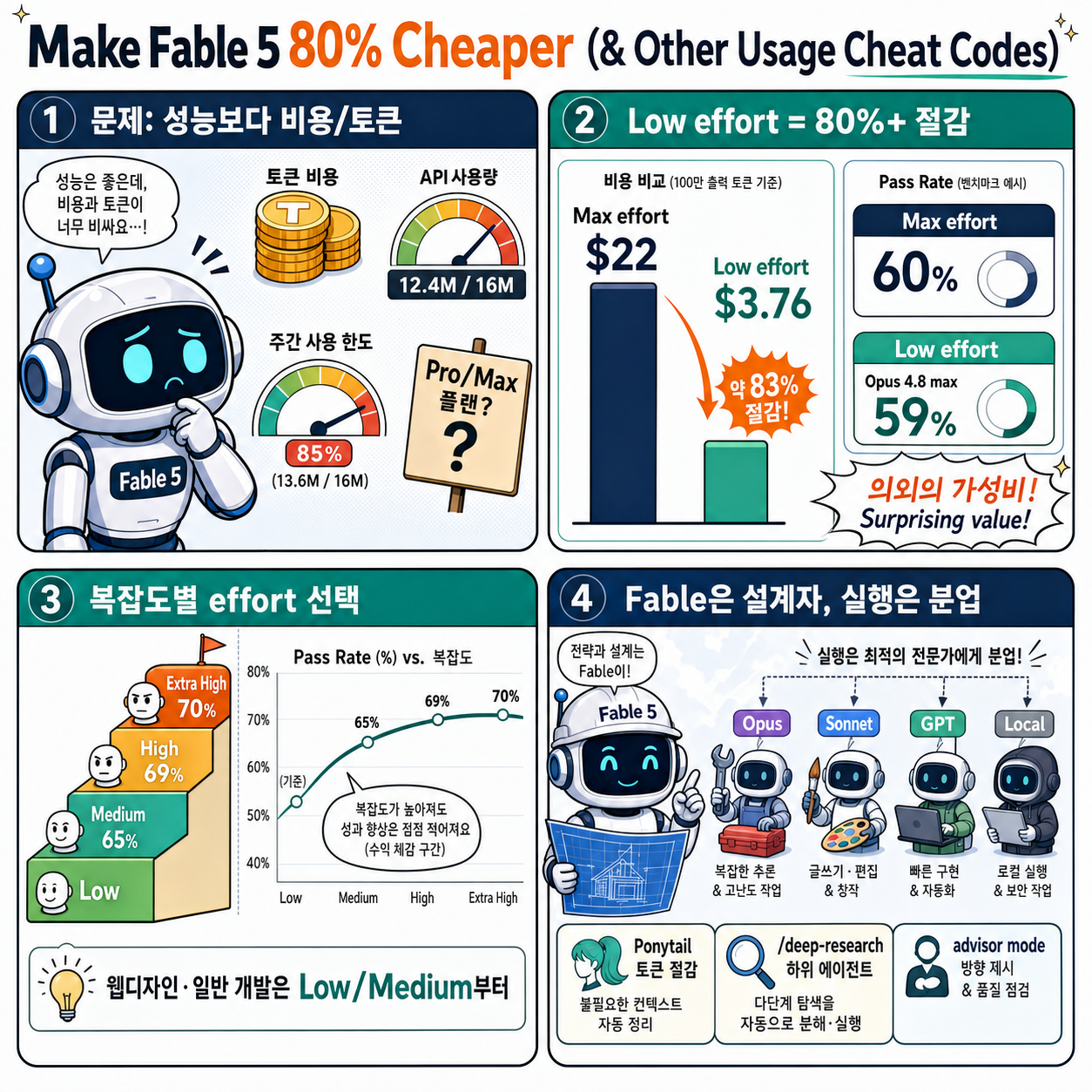 Make Fable 5 80% Cheaper (& Other Usage Cheat Codes) 내용을 설명하는 본문 이미지