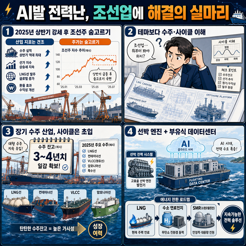 부족해도 너무 부족한 AI발 전력난, 조선업에 해결의 실마리가 있습니다ㅣ엄경아 신영증권 연구위원 [1부] 내용을 설명하는 본문 이미지