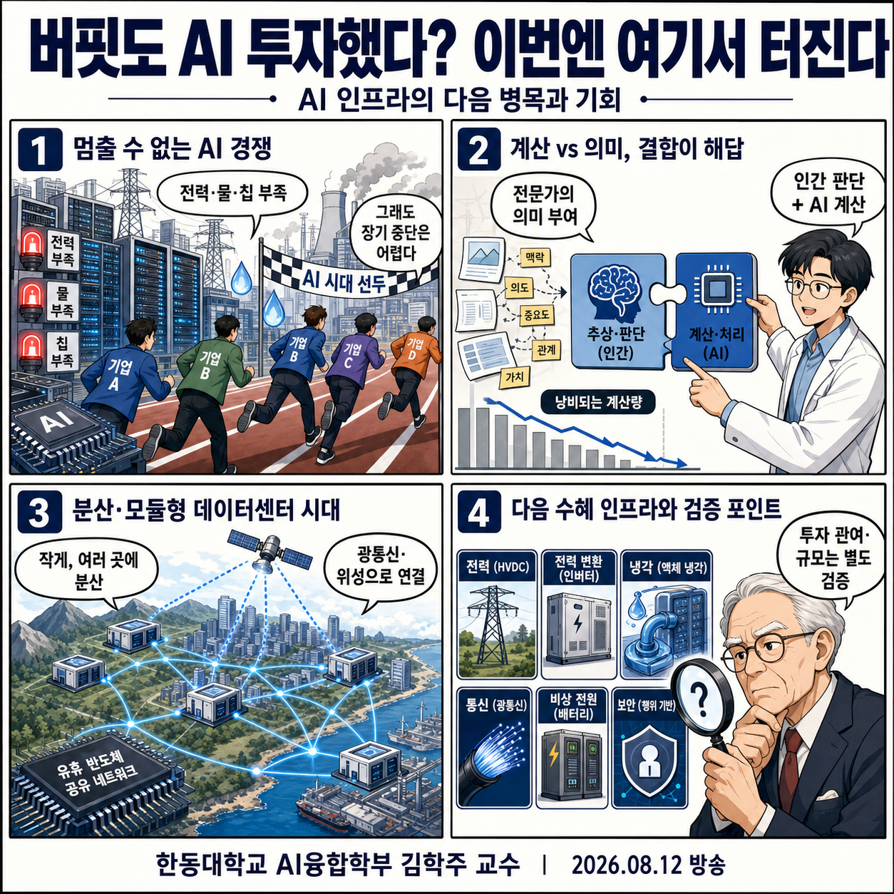버핏도 AI 투자했다 이번엔 여기서 터진다 (한동대학교 AI융합학부 김학주 교수) 내용을 설명하는 본문 이미지