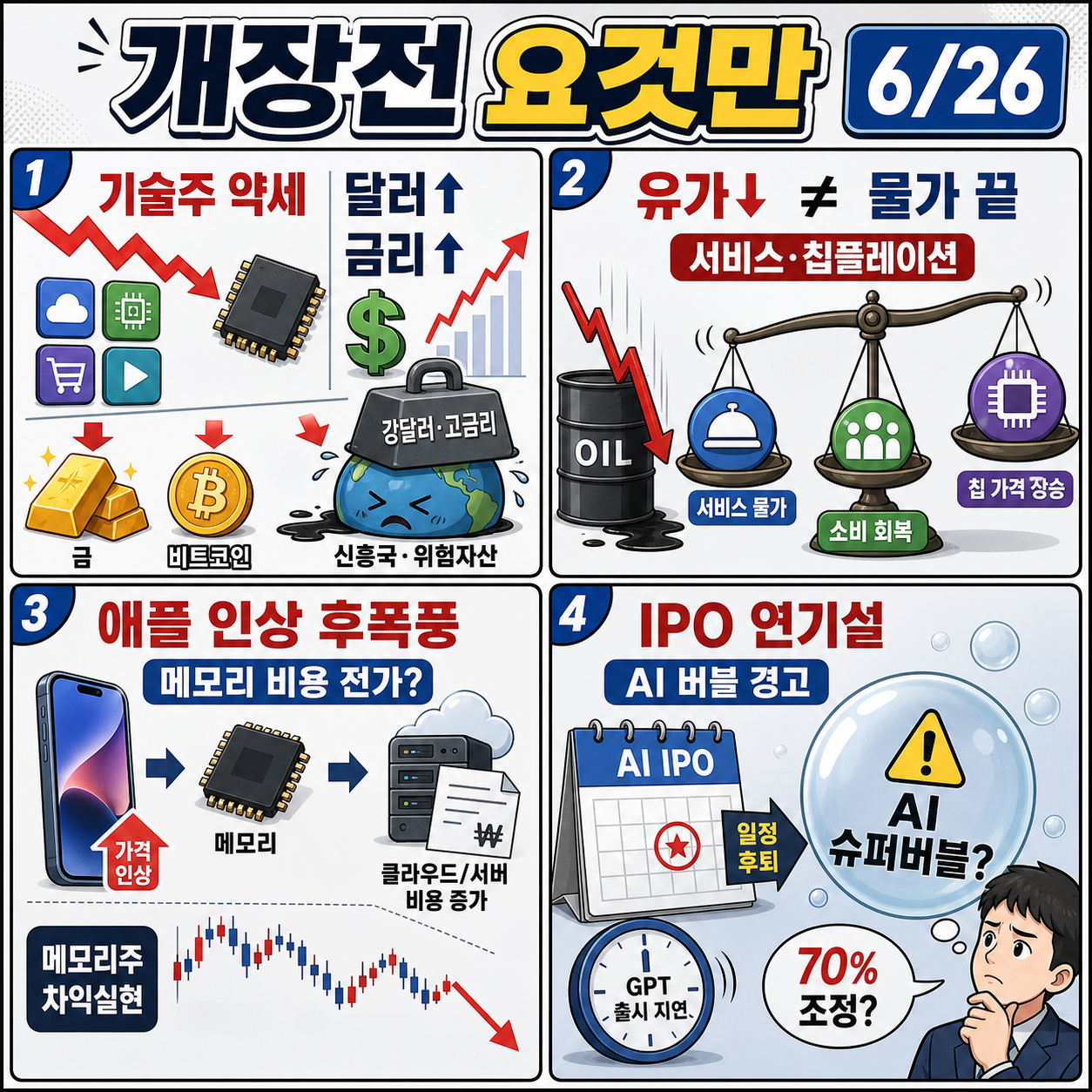 [빈난새의 개장전요것만-6월26일] 애플 인상 그후 내용을 설명하는 본문 이미지