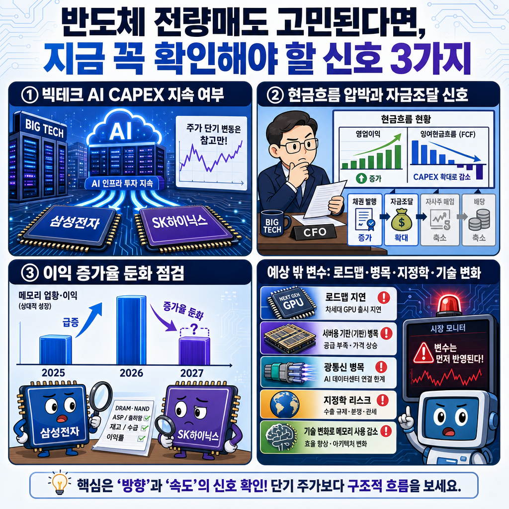 반도체 전량매도 고민된다면, 지금 꼭 확인해야 할 신호 3가지 내용을 설명하는 본문 이미지