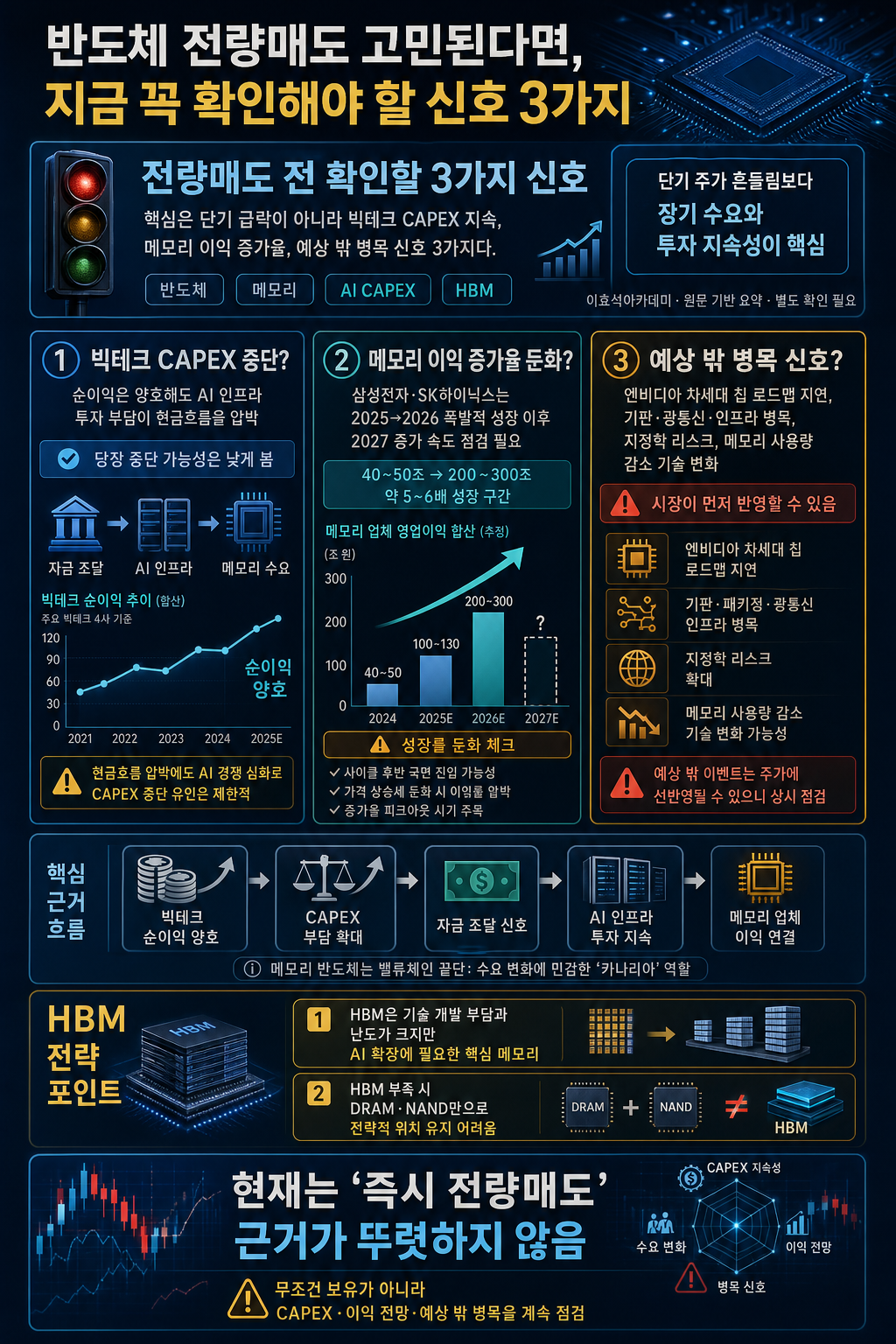 반도체 전량매도 고민된다면, 지금 꼭 확인해야 할 신호 3가지 내용을 설명하는 본문 이미지
