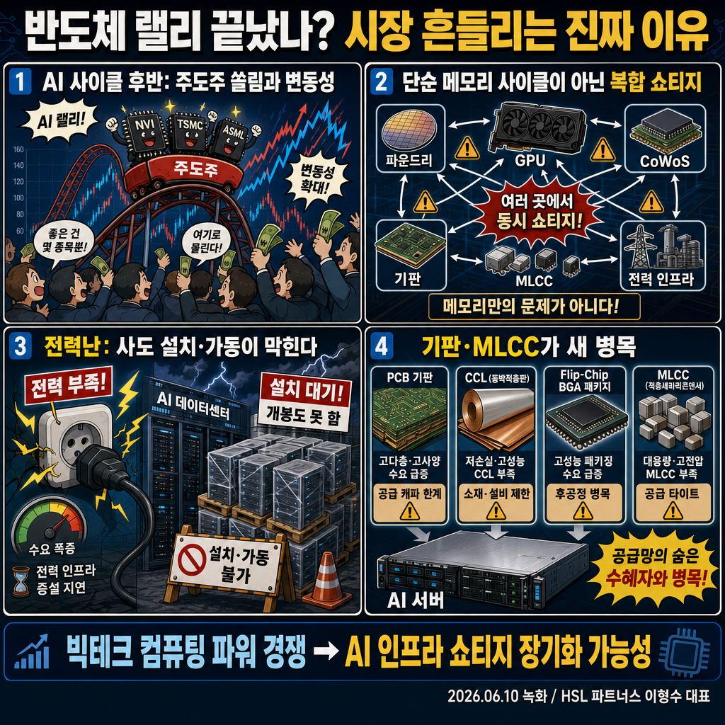 반도체 랠리 끝났나? 시장 흔들리는 진짜 이유 (HSL 파트너스 이형수 대표) 내용을 설명하는 본문 이미지