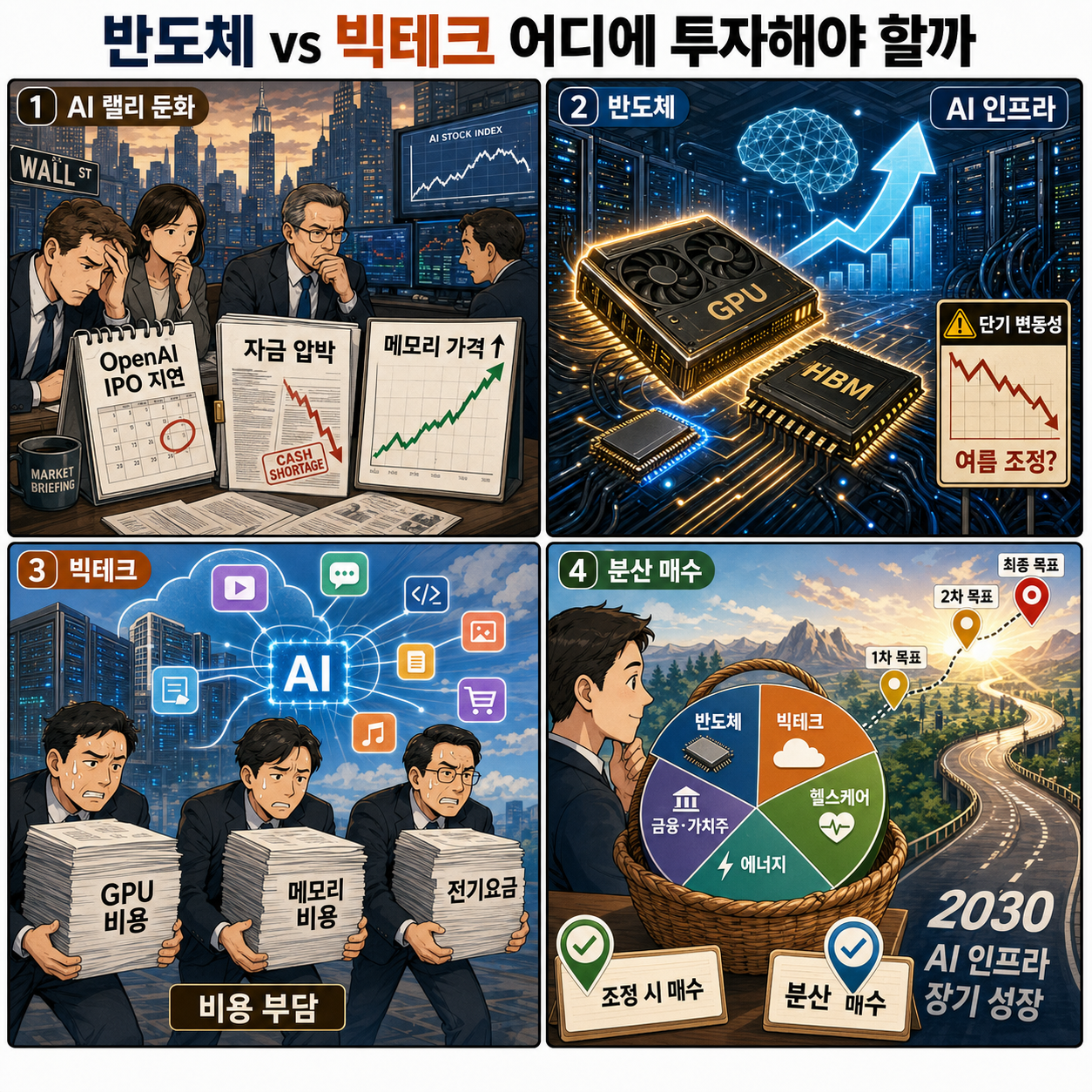 반도체 vs 빅테크 어디에 투자해야 할까 내용을 설명하는 본문 이미지