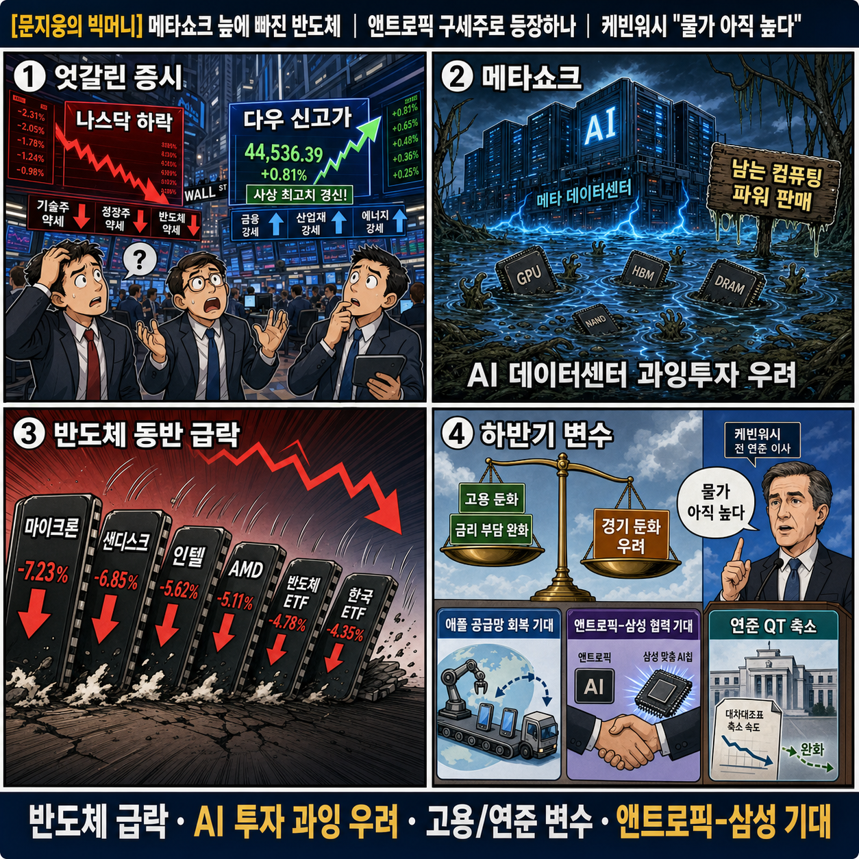 [문지웅의 빅머니] 메타쇼크 늪에 빠진 반도체 내용을 설명하는 본문 이미지