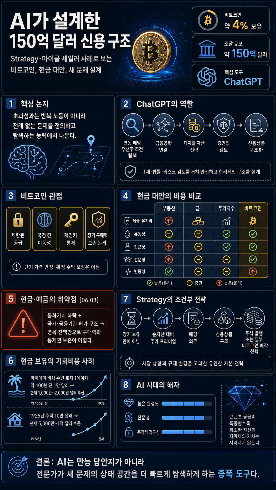 The Man Who Owns 4% Of All Bitcoin: "I Made $15 Billion By Using ChatGPT!" 내용을 설명하는 본문 이미지