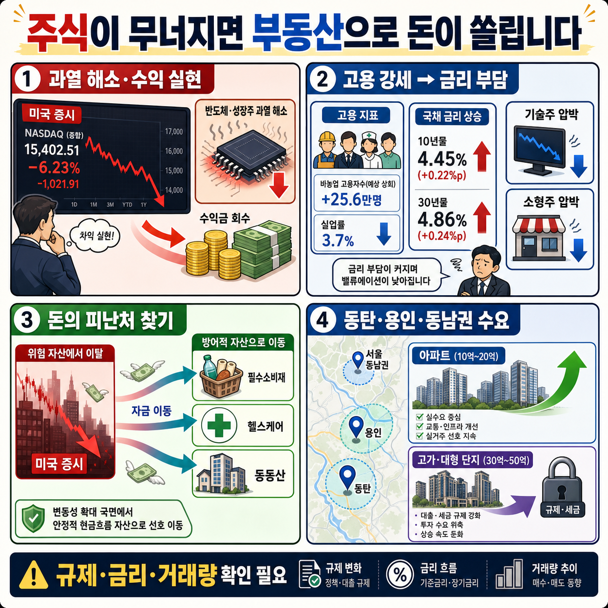 주식이 무너지면 부동산으로 돈이 쏠립니다. 지금이 마지막 기회일 수 있습니다. 내용을 설명하는 본문 이미지