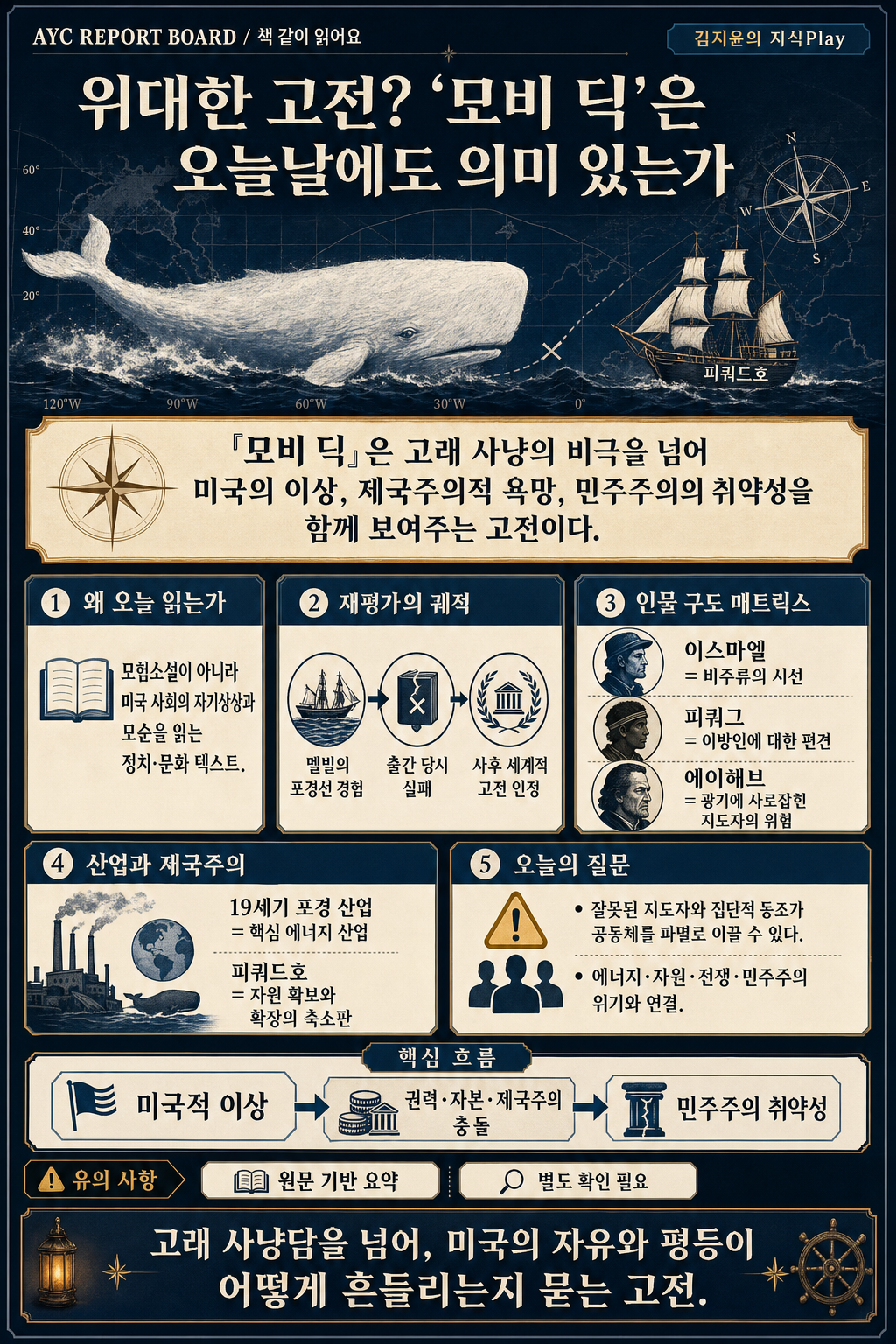 [책 같이 읽어요] 위대한 고전? ''모비 딕''은 오늘날에도 의미 있는가 내용을 설명하는 본문 이미지