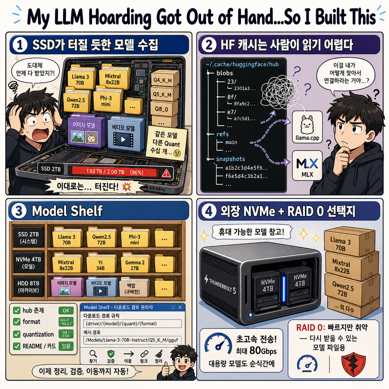 My LLM Hoarding Got Out of Hand…So I Built This 내용을 설명하는 본문 이미지