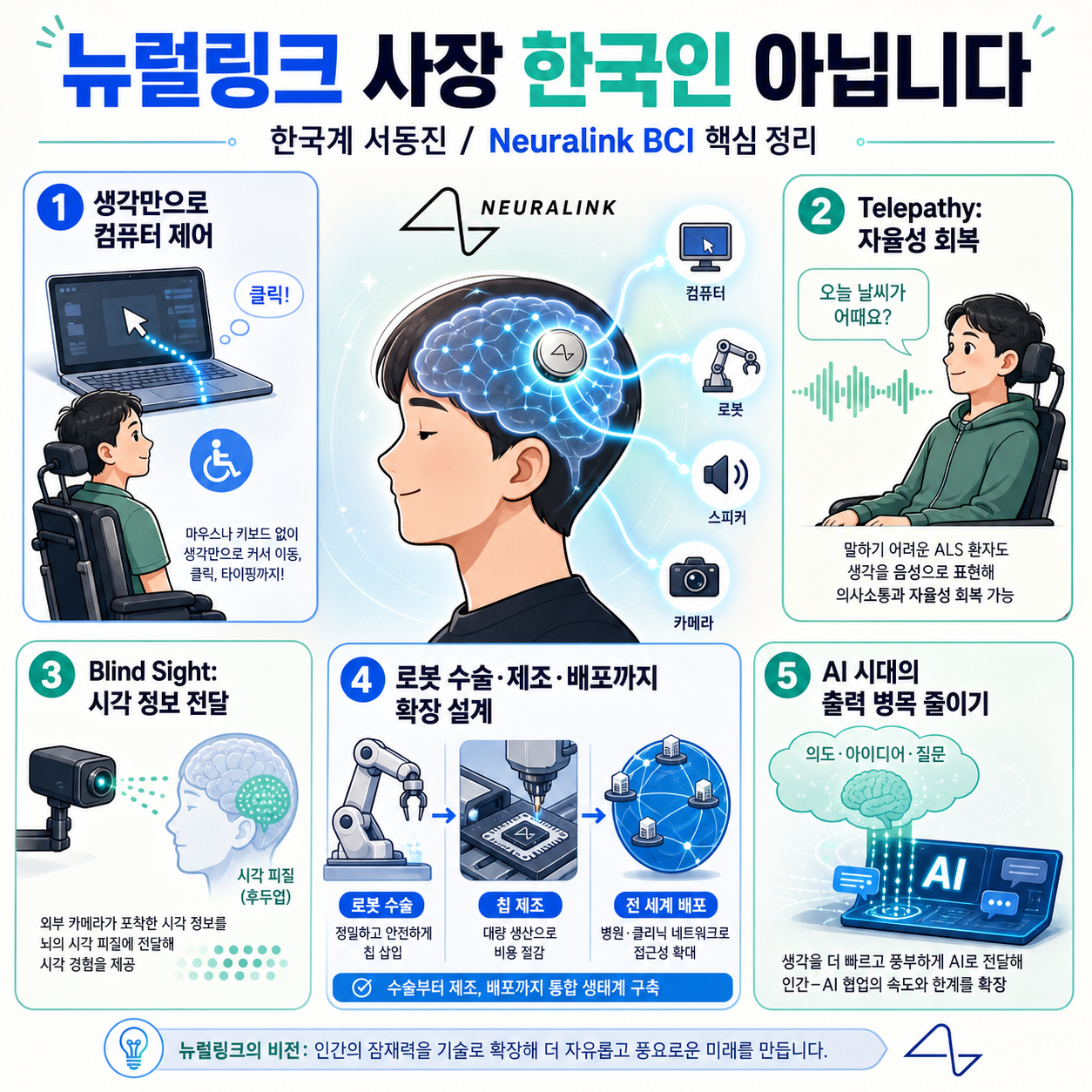뉴럴링크 사장 한국인 아닙니다 (한국계 서동진) 내용을 설명하는 본문 이미지