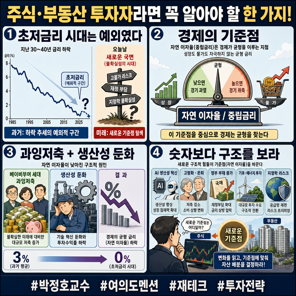 주식·부동산 투자자라면 꼭 알아야 할 한 가지! #박정호교수 #여의도멘션 #재테크 #투자전략 내용을 설명하는 본문 이미지
