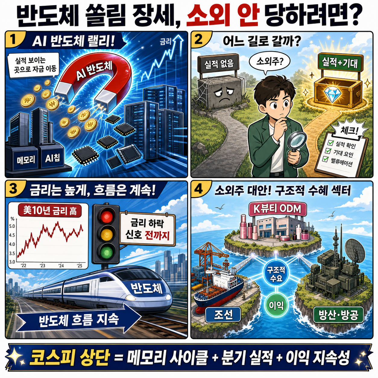 반도체 쏠림 장세 소외 안 당하려면 이 종목 타라 내용을 설명하는 본문 이미지