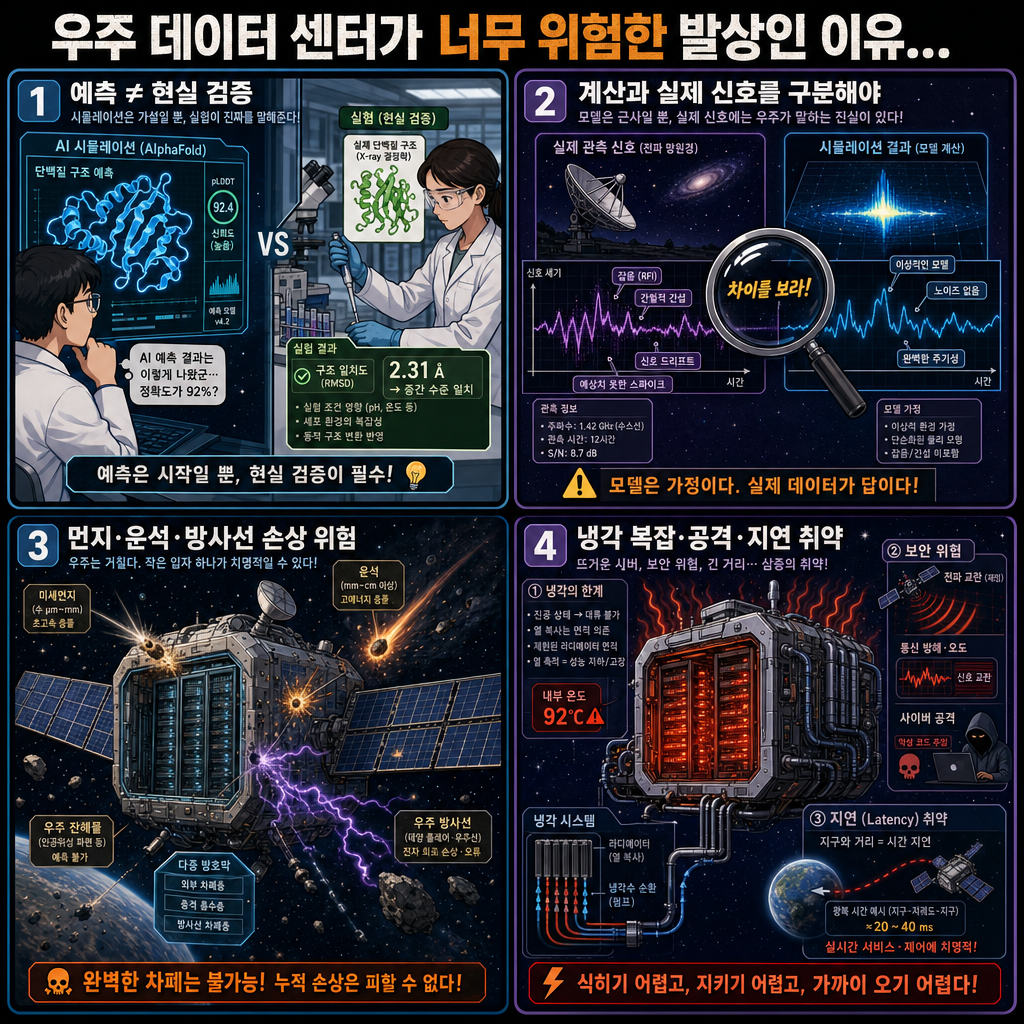 우주 데이터 센터가 너무 위험한 발상인 이유... 내용을 설명하는 본문 이미지