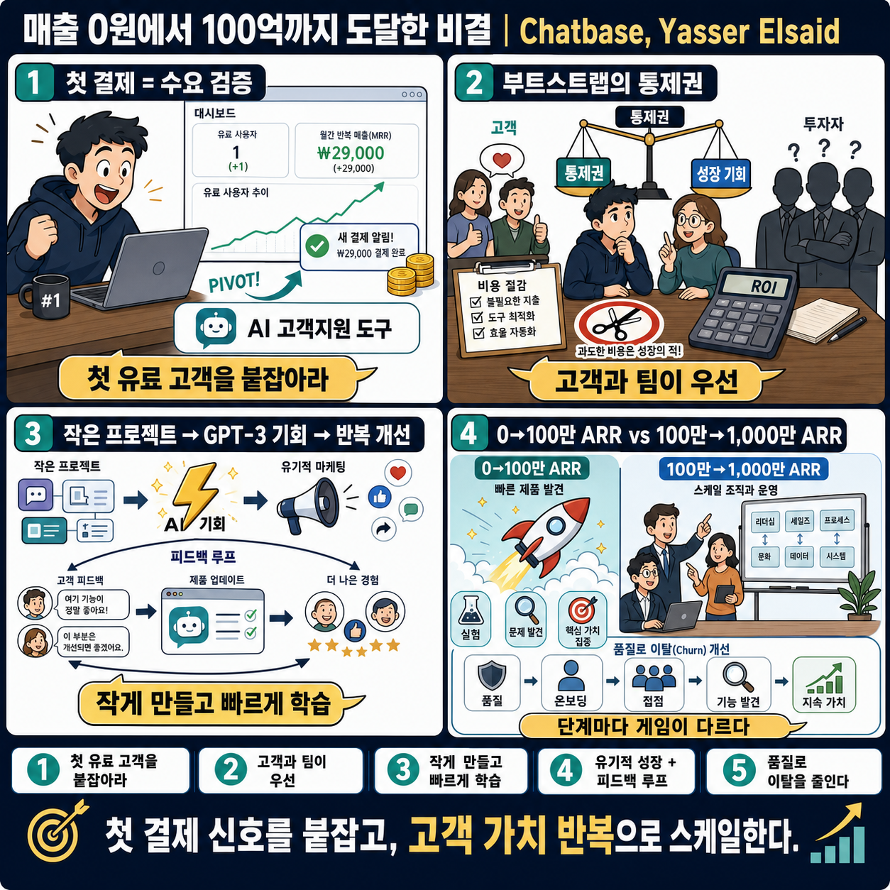 매출 0원에서 100억까지 도달한 비결 내용을 설명하는 본문 이미지