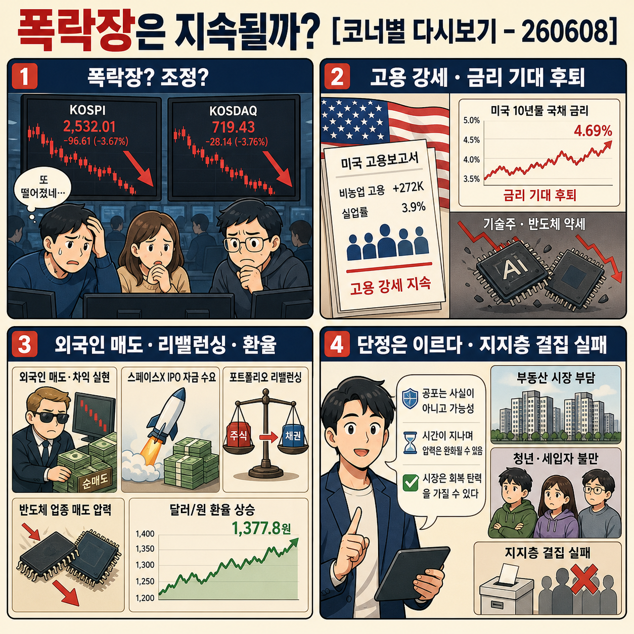 폭락장은 지속될까? [코너별 다시보기 - 260608] 내용을 설명하는 본문 이미지