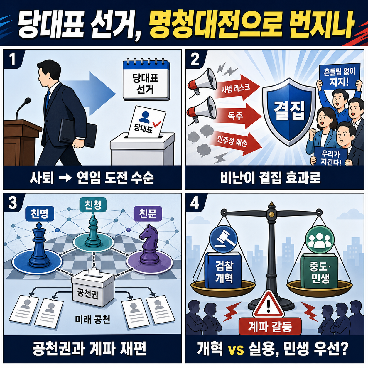 [뉴스레터K] 정청래, 당 대표직 사퇴...연임 도전 수순 外 - 전수미 더불어민주당 대변인, 손수조 국민의힘 미디어 대변인 ㅣKBS 260624 방송 내용을 설명하는 본문 이미지