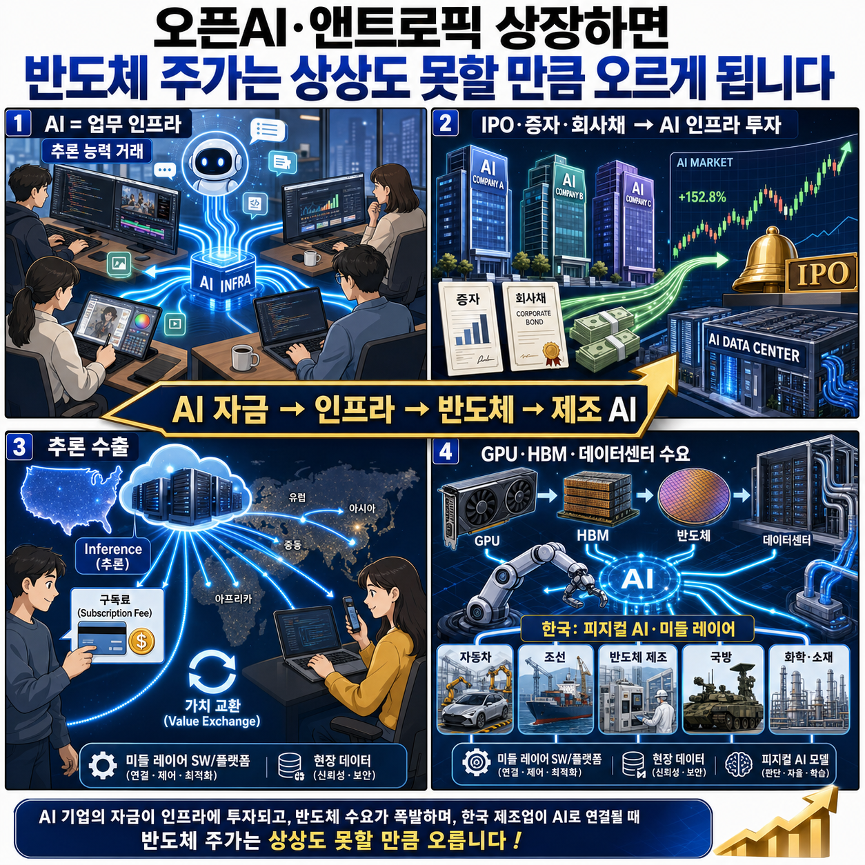 오픈AI·앤트로픽 상장하면 반도체 주가는 상상도 못할 만큼 오르게 됩니다ㅣ정주용 의장 [1부] 내용을 설명하는 본문 이미지