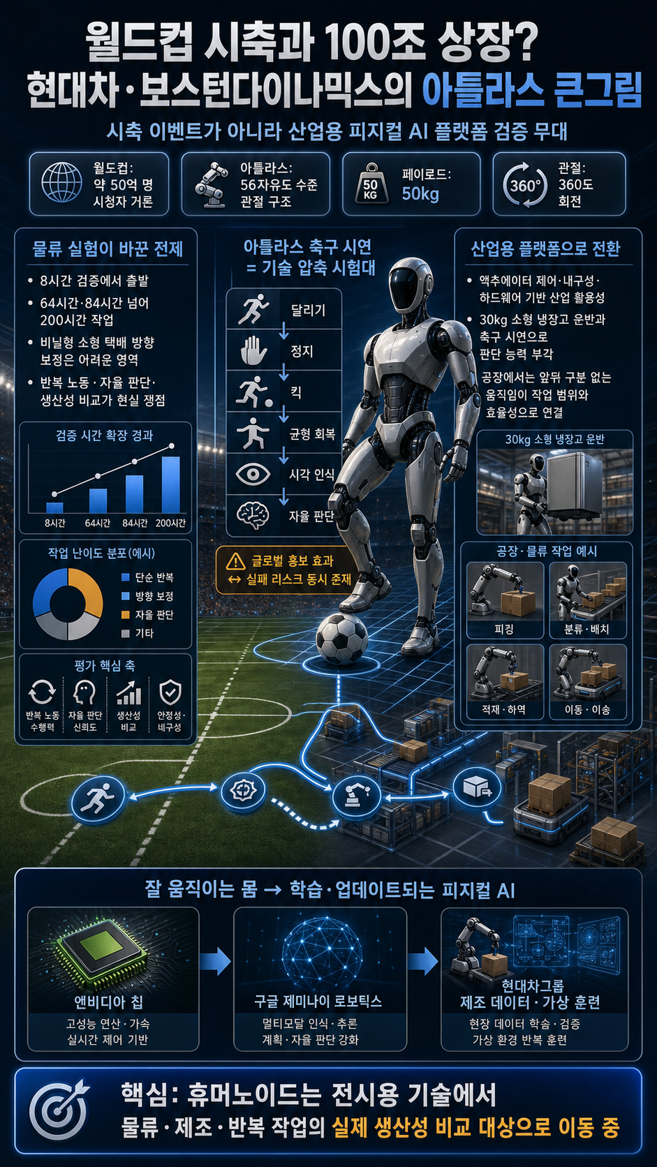 월드컵에서 시축하고, 100조 상장? 현대차와 보스턴다이나믹스가 이번 월드컵에서 그리고 있는 큰그림 [류빌리티] 내용을 설명하는 본문 이미지