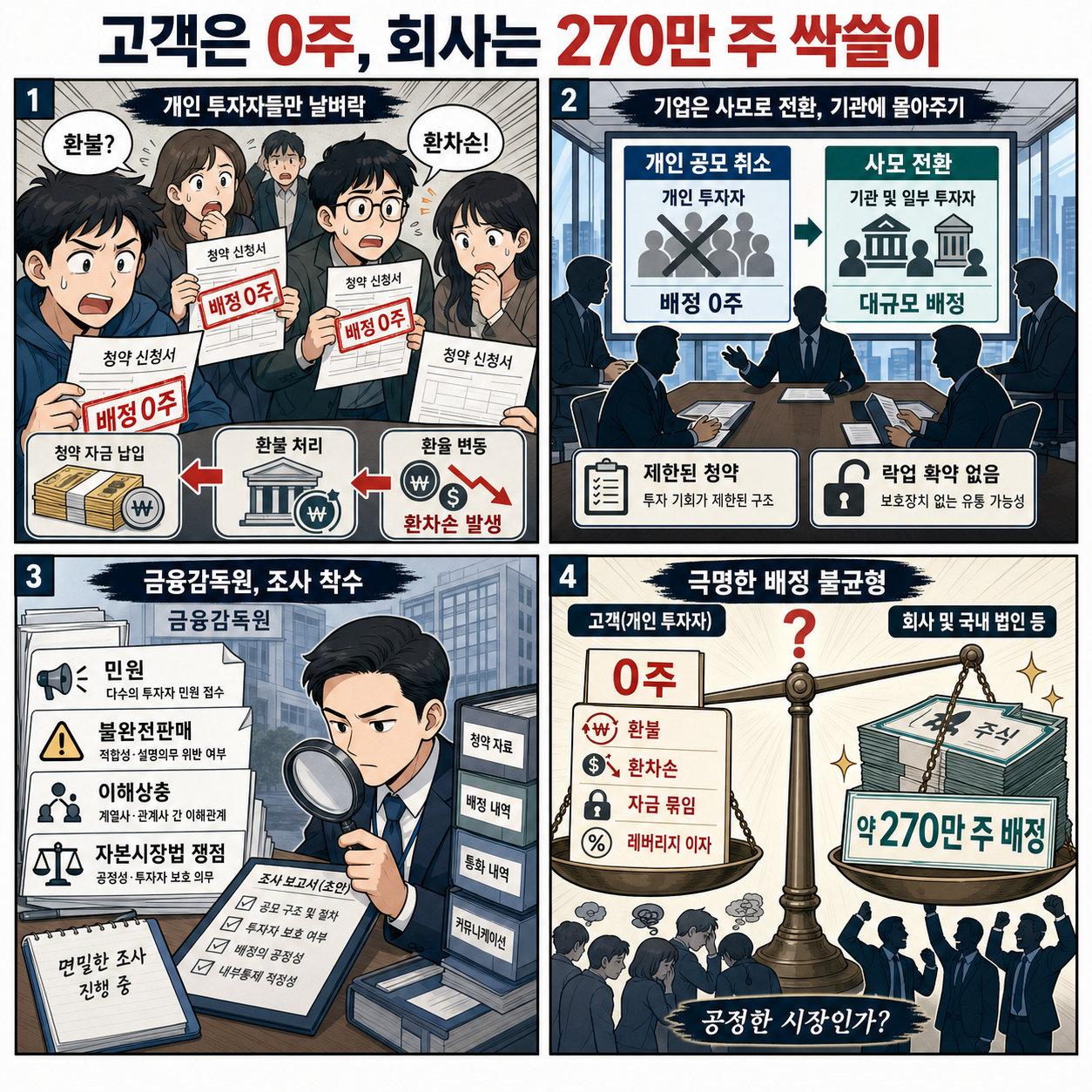 고객은 0주, 회사는 270만 주 싹쓸이" 금감원 칼 빼 들게 만든 미래에셋의 기이한 배정 의혹 [류빌리티] 내용을 설명하는 본문 이미지