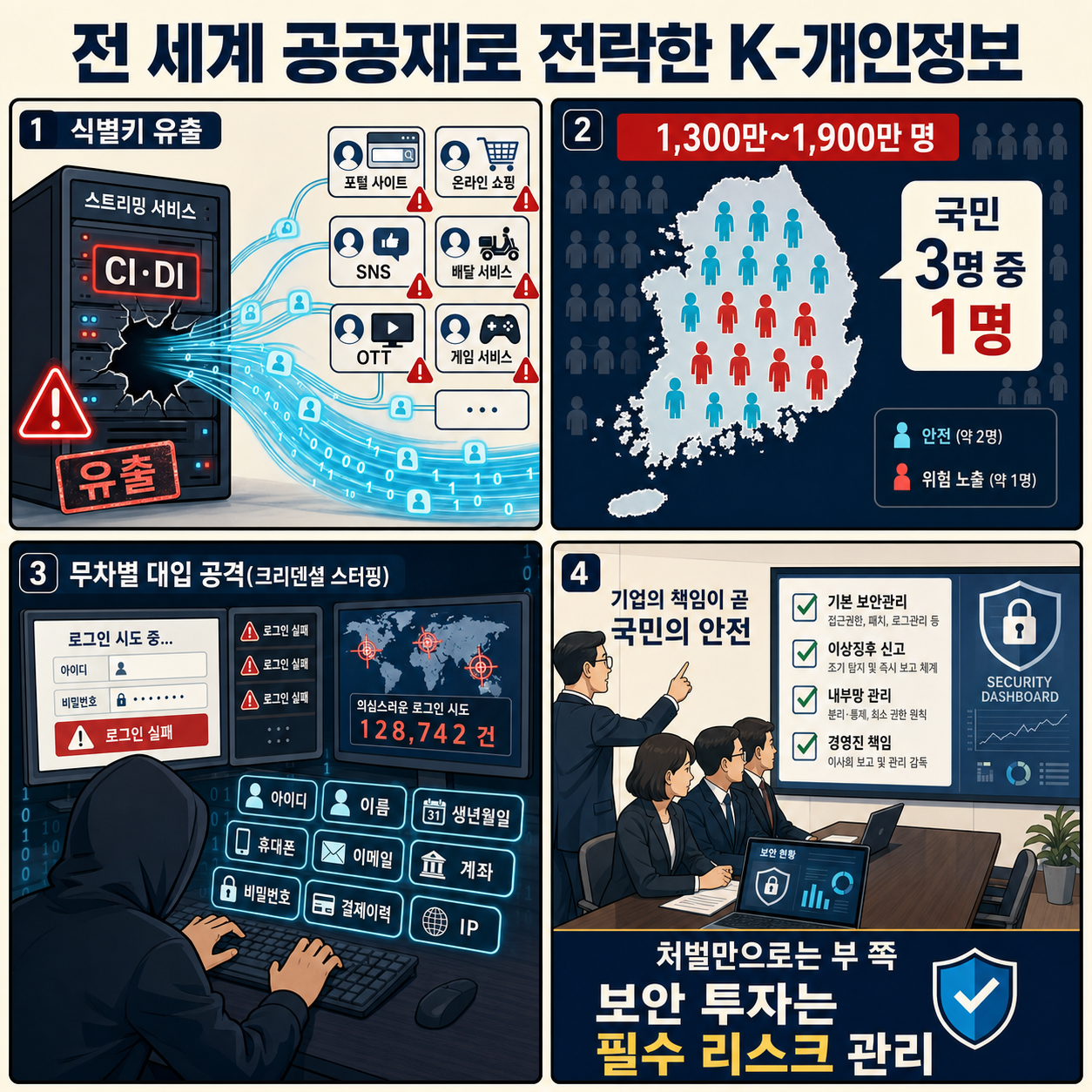 전 세계 공공재로 전락한 K-개인정보 내용을 설명하는 본문 이미지