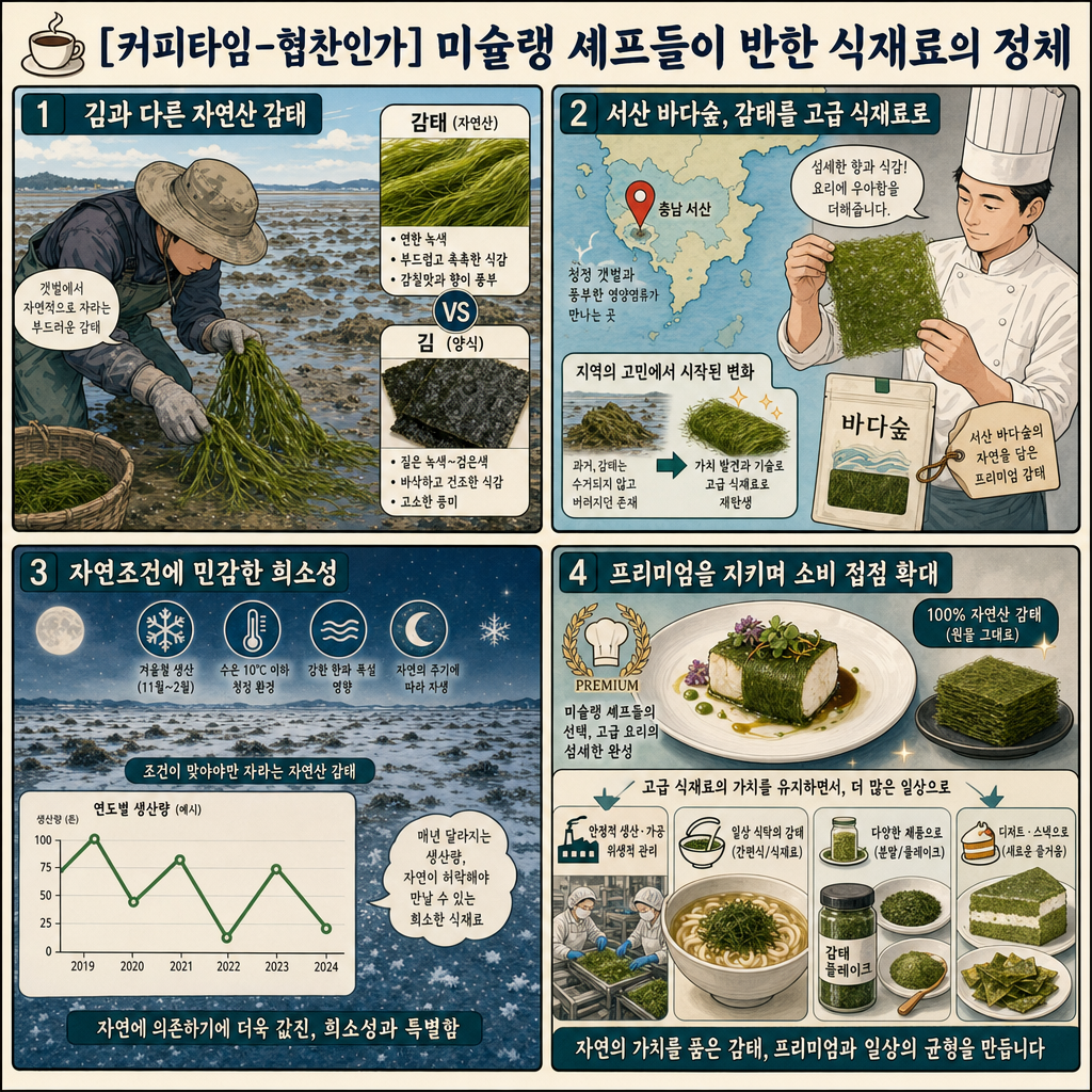 [커피타임-협찬인가] 미슐랭 셰프들이 반한 식재료의 정체 내용을 설명하는 본문 이미지
