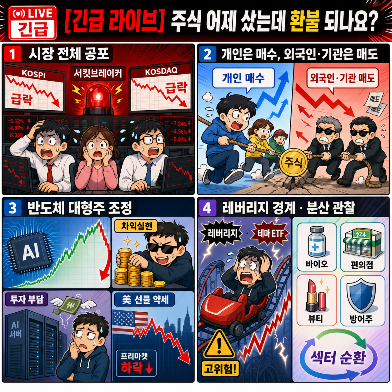 [긴급 라이브] 주식 어제 샀는데 환불 되나요? 내용을 설명하는 본문 이미지