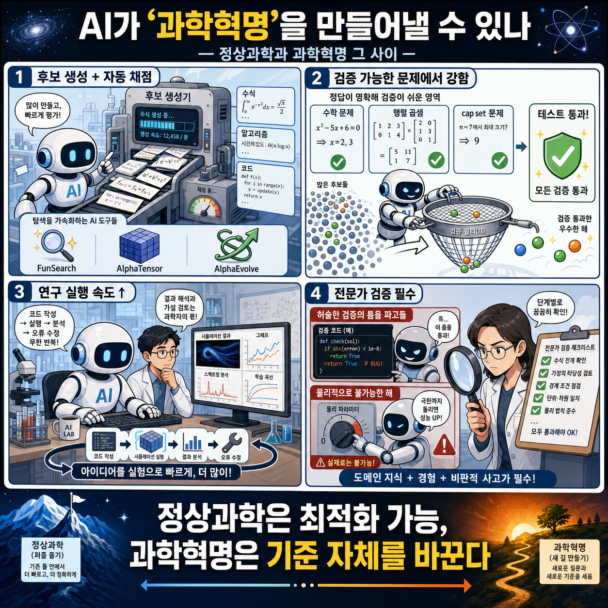AI가 ''과학혁명''을 만들어낼 수 있나 내용을 설명하는 본문 이미지