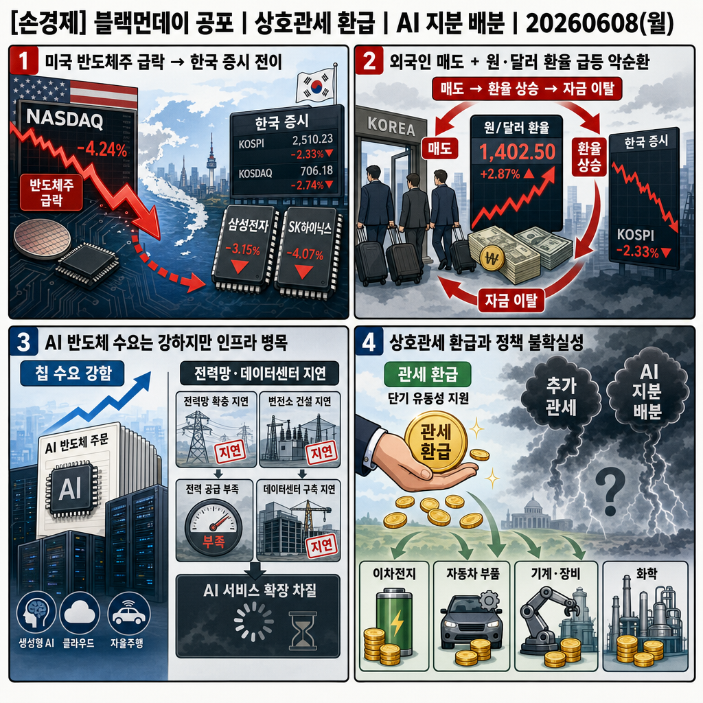[손경제] 블랙먼데이 공포 내용을 설명하는 본문 이미지