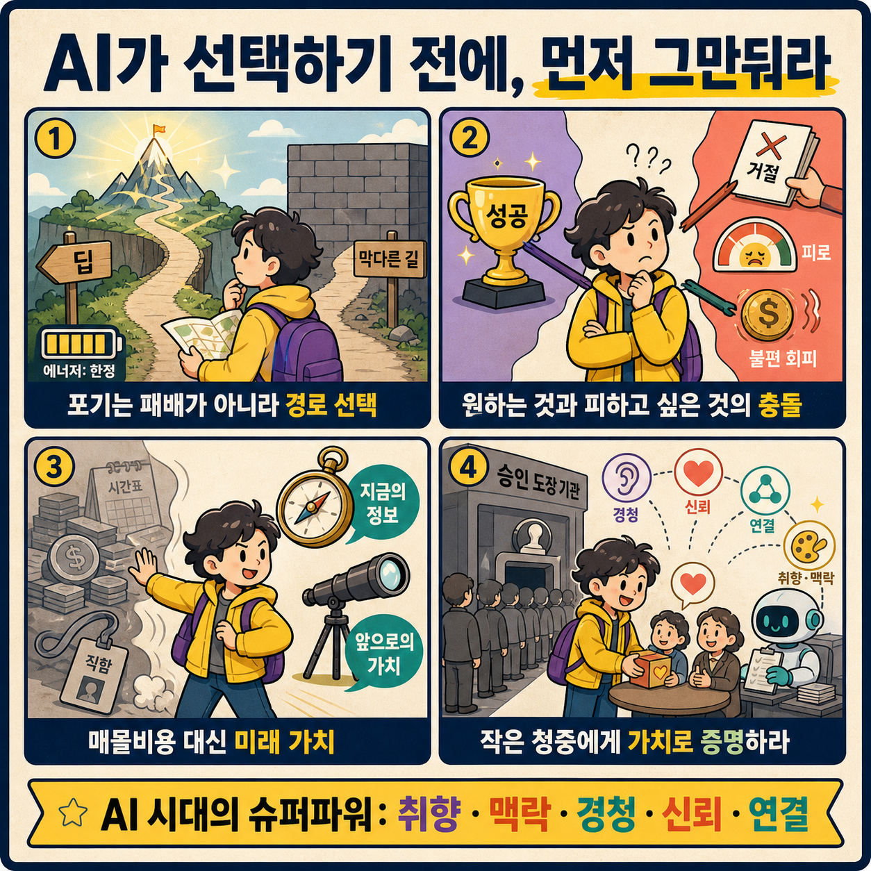 The Quitting Expert: Quit NOW Before AI Makes The Choice For You, This Is a Superpower! 내용을 설명하는 본문 이미지