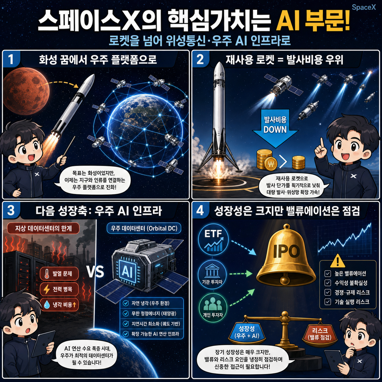 스페이스X의 핵심가치는 AI 부문! [코너별 다시보기 - 260608] 내용을 설명하는 본문 이미지