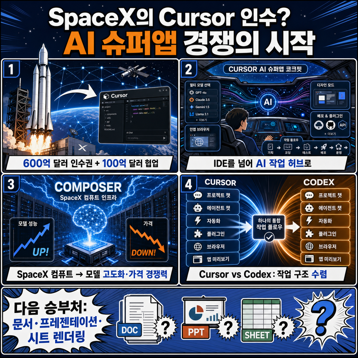 SpaceX Just Bought Cursor for $60B. It''s About to Take OVER. 내용을 설명하는 본문 이미지