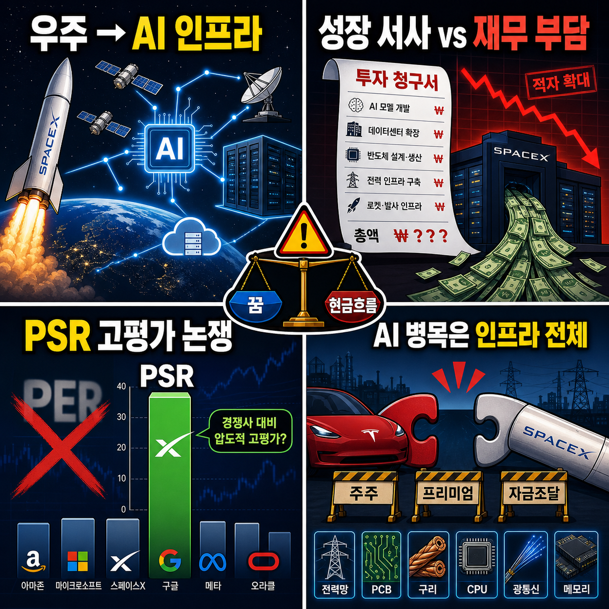 서학개미들 몰빵한 스페이스X 고점 대비 반토막날 수도 내용을 설명하는 본문 이미지