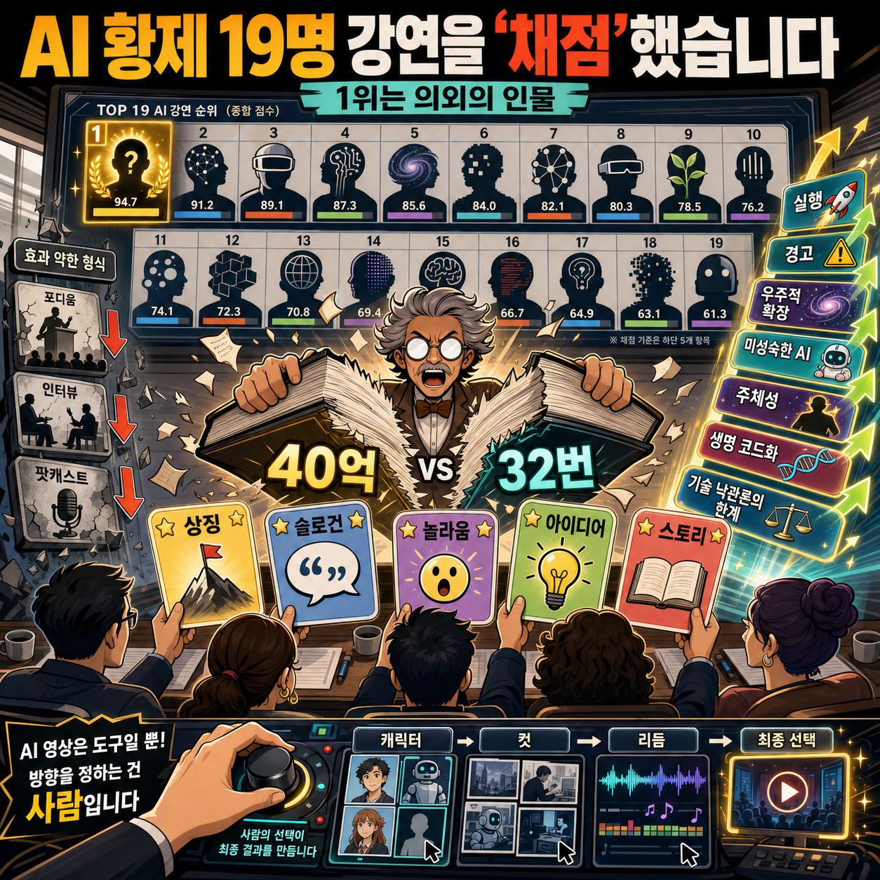 AI 황제 19명 강연을 ''채점''했습니다 (1위는 의외의 인물) 내용을 설명하는 본문 이미지