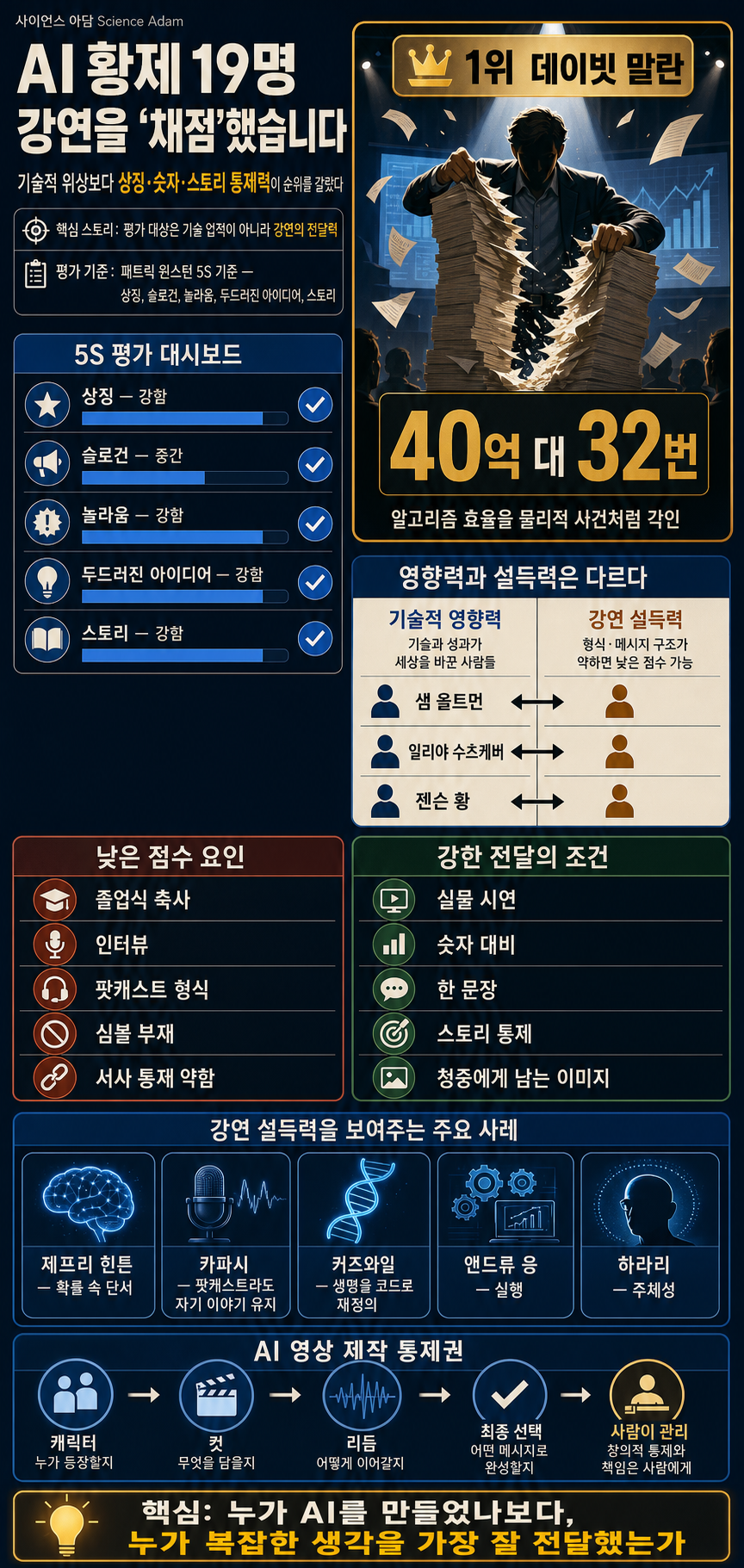 AI 황제 19명 강연을 ''채점''했습니다 (1위는 의외의 인물) 내용을 설명하는 본문 이미지