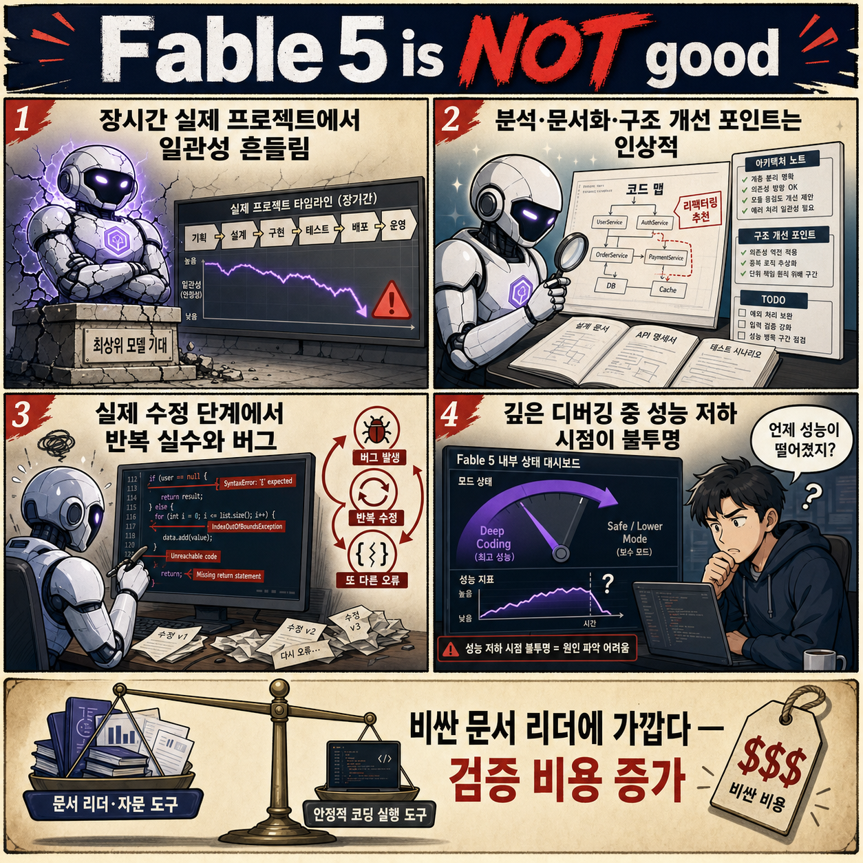 Fable 5 is NOT good 내용을 설명하는 본문 이미지