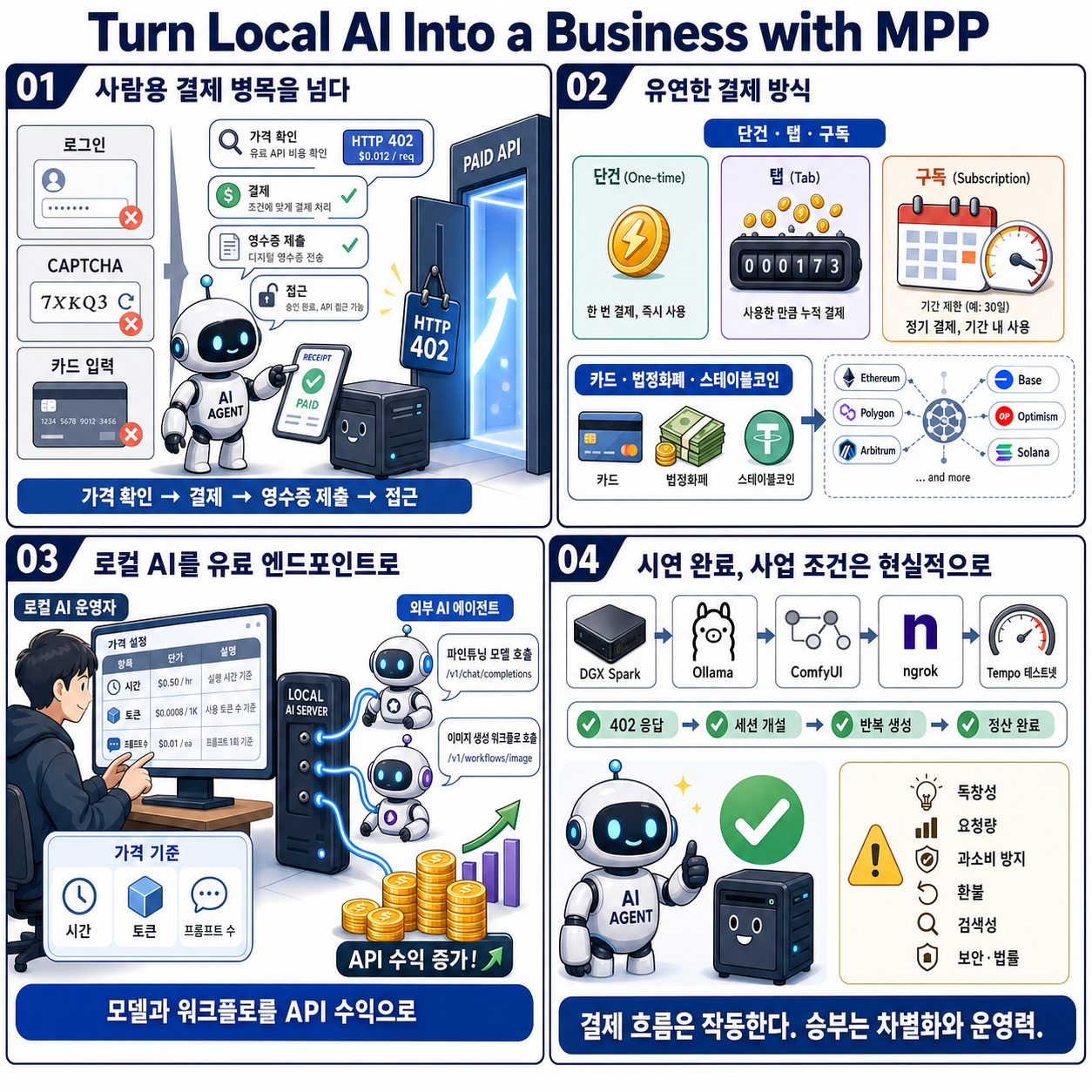 Turn Local AI Into a Business with MPP (Machine Payments Protocol) 내용을 설명하는 본문 이미지