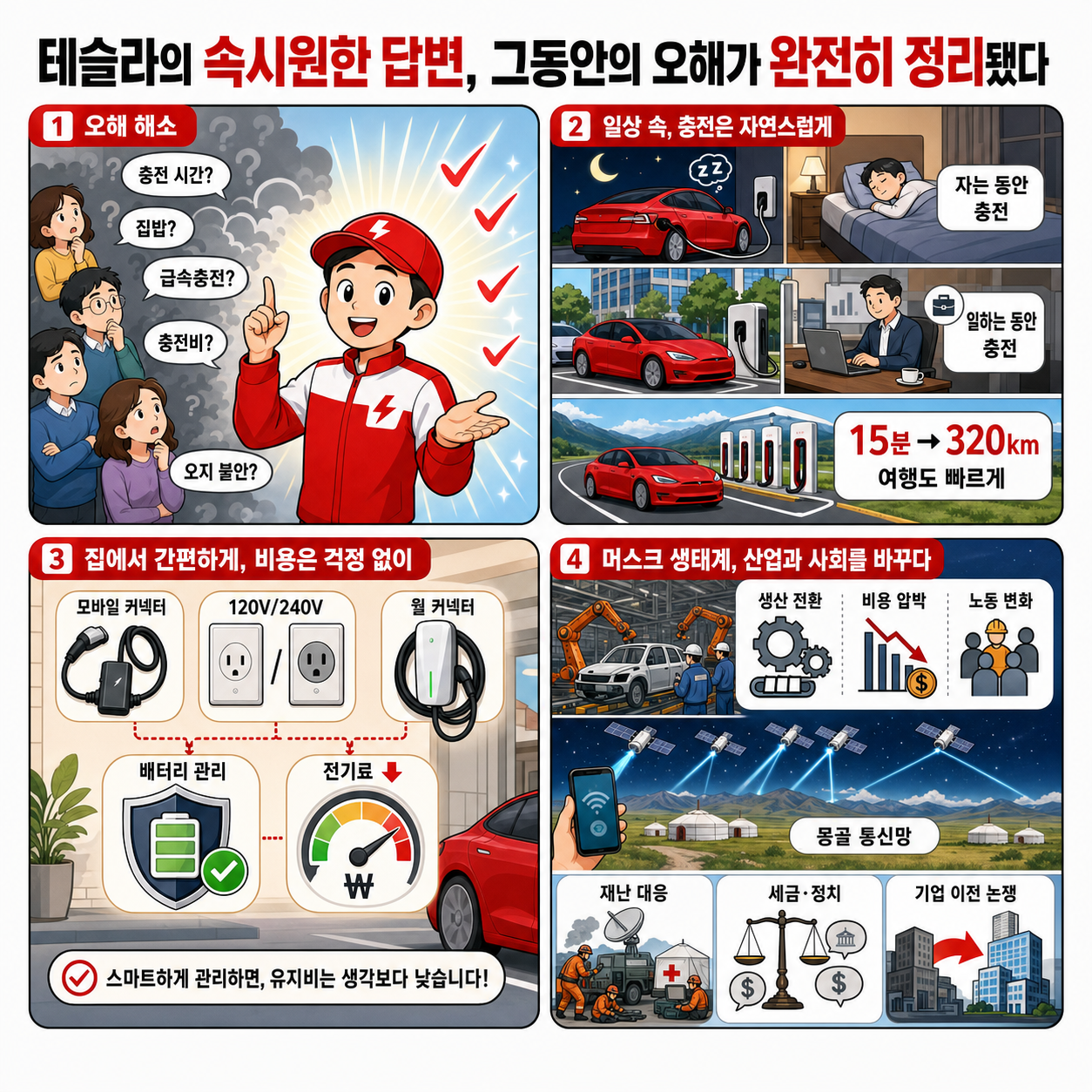 테슬라의 속시원한 답변, 그동안의 오해가 완전히 정리됐다 내용을 설명하는 본문 이미지