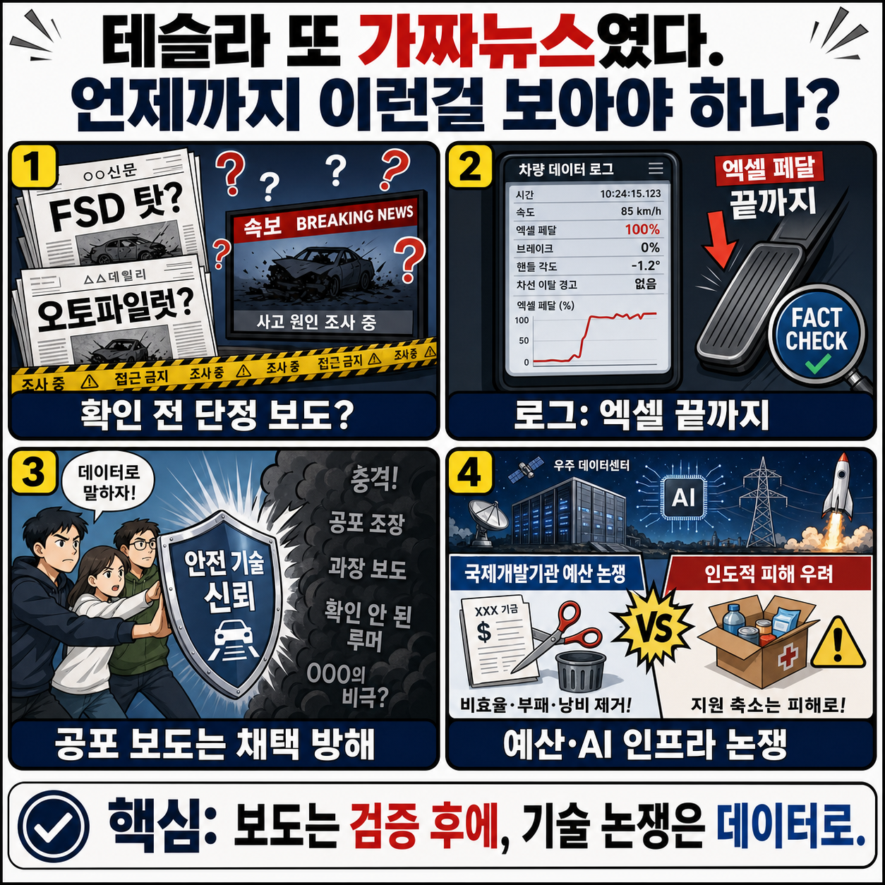 테슬라 또 가짜뉴스였다. 언제까지 이런걸 보아야 하나? 내용을 설명하는 본문 이미지