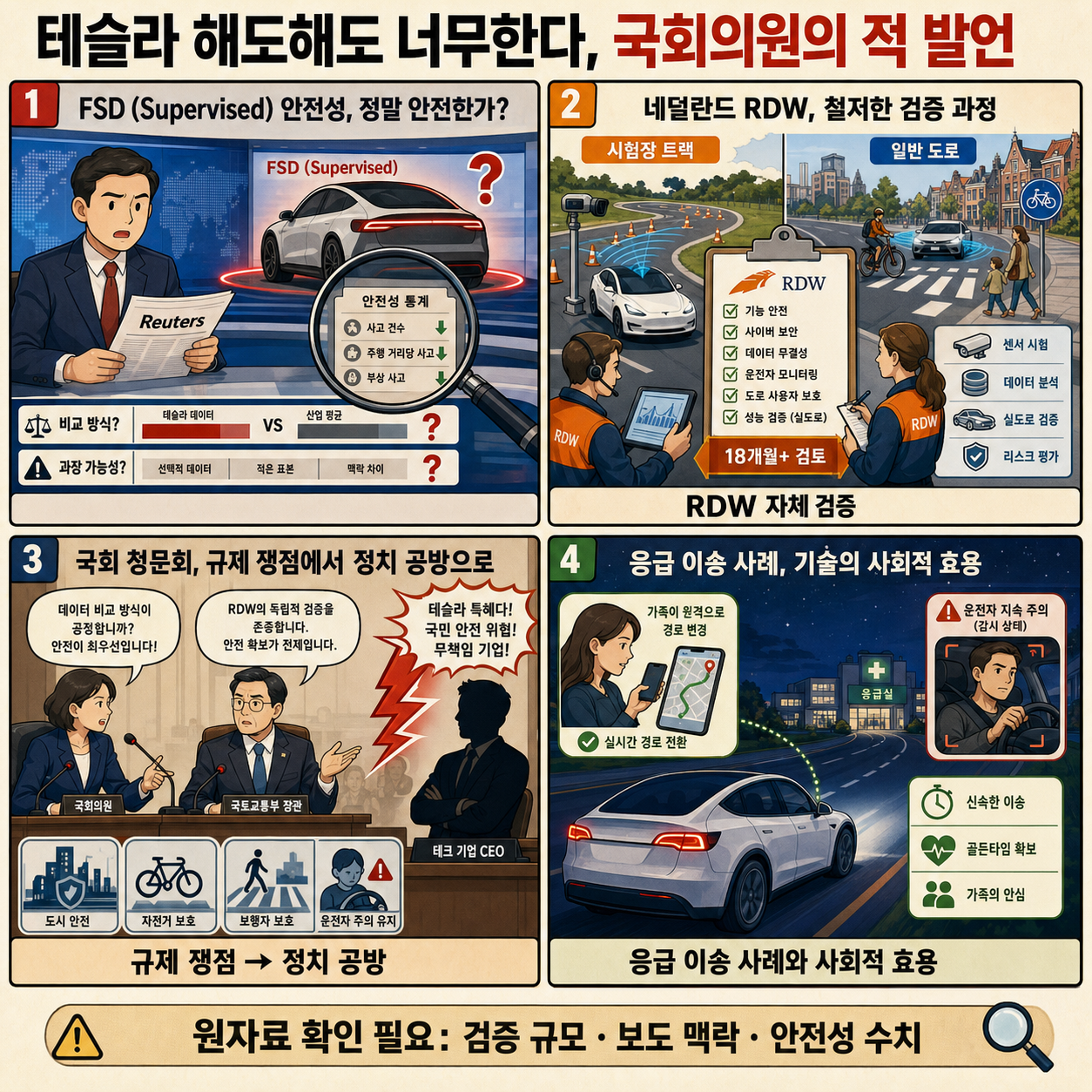 테슬라 해도해도 너무한다, 국회의원의 적 발언 내용을 설명하는 본문 이미지