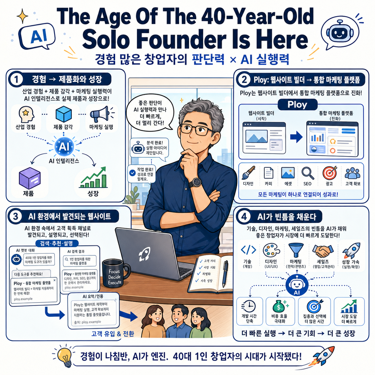 The Age Of The 40-Year-Old Solo Founder Is Here 내용을 설명하는 본문 이미지
